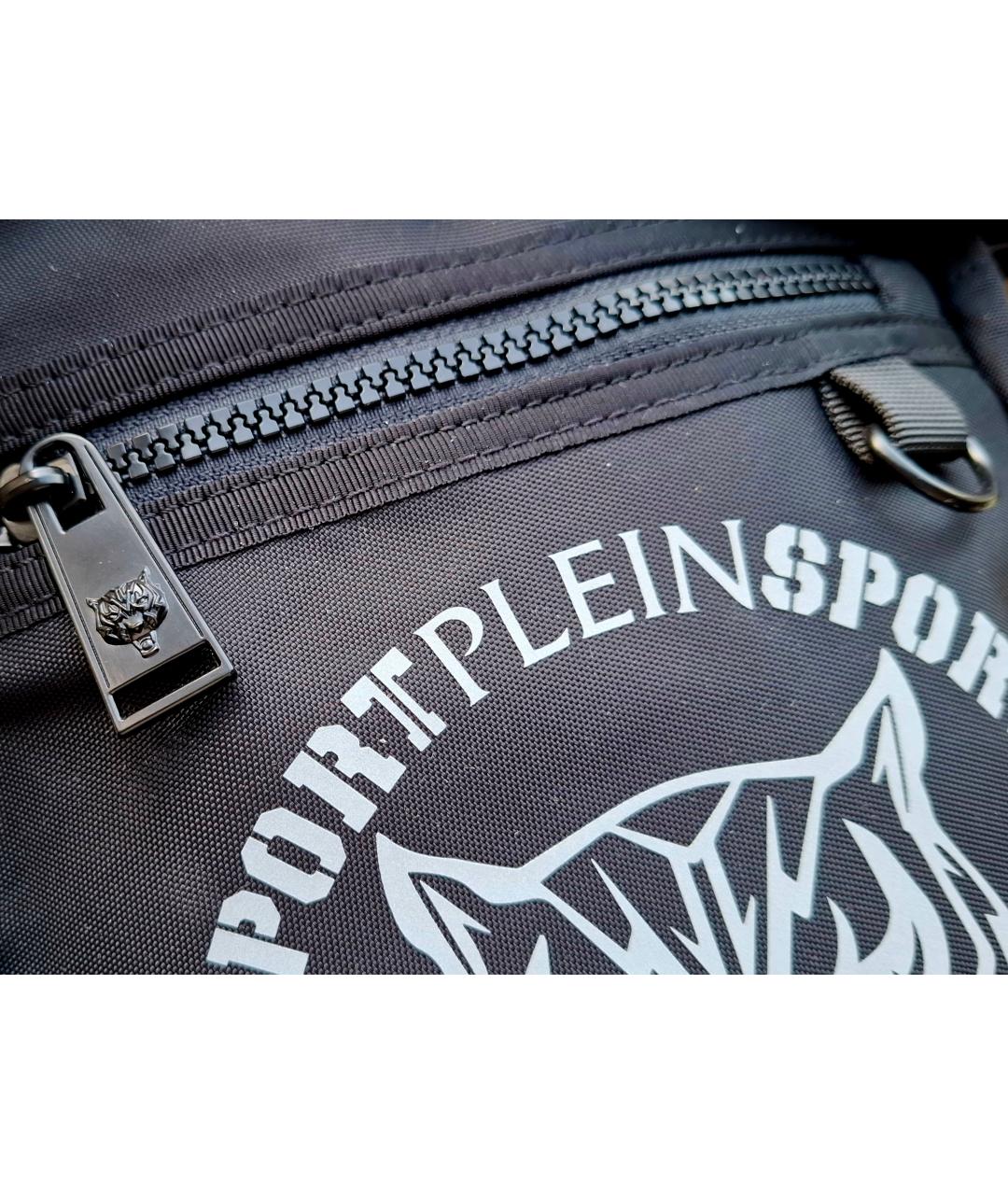 PLEIN SPORT Черная сумка на плечо, фото 4