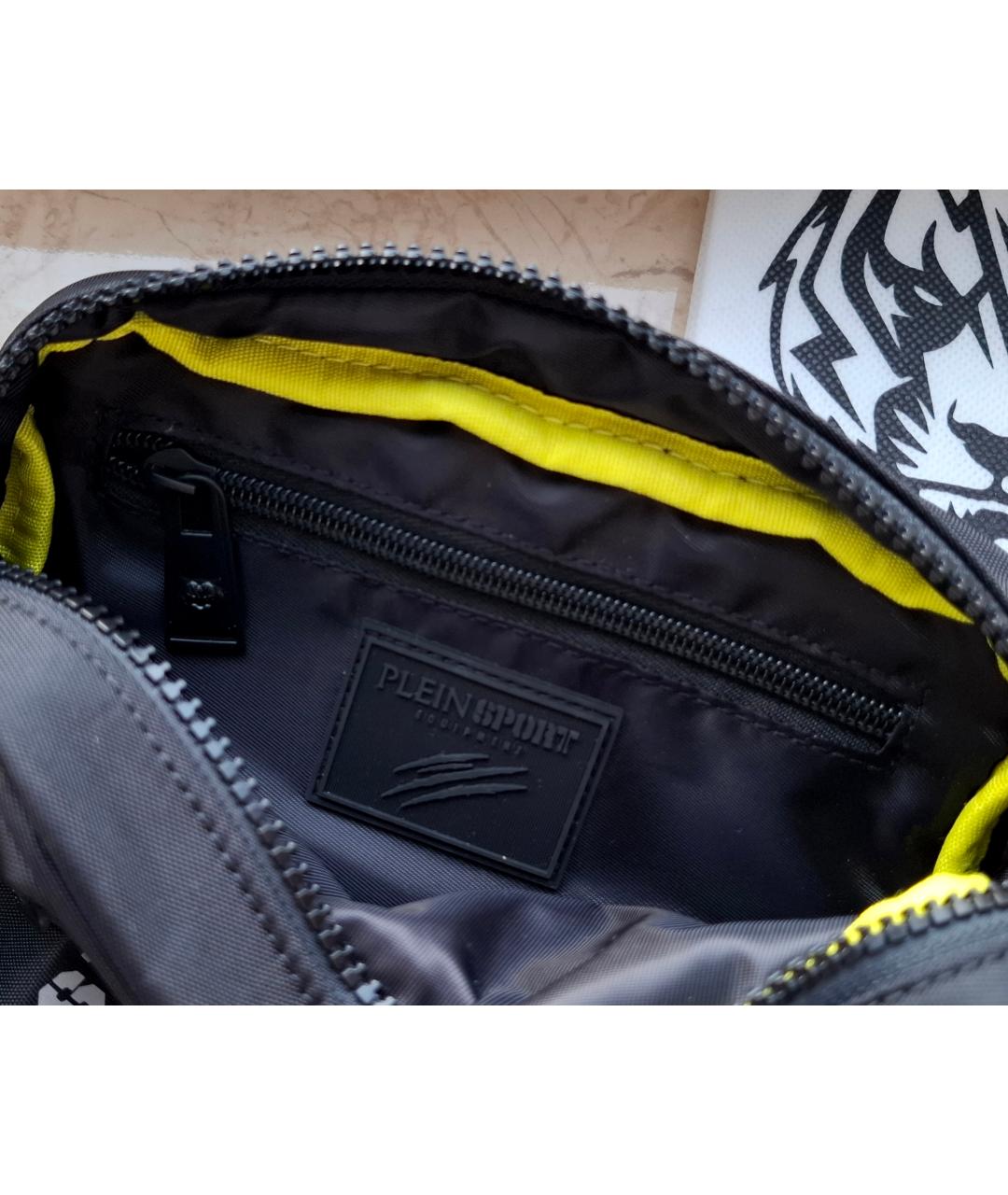 PLEIN SPORT Черная сумка на плечо, фото 5
