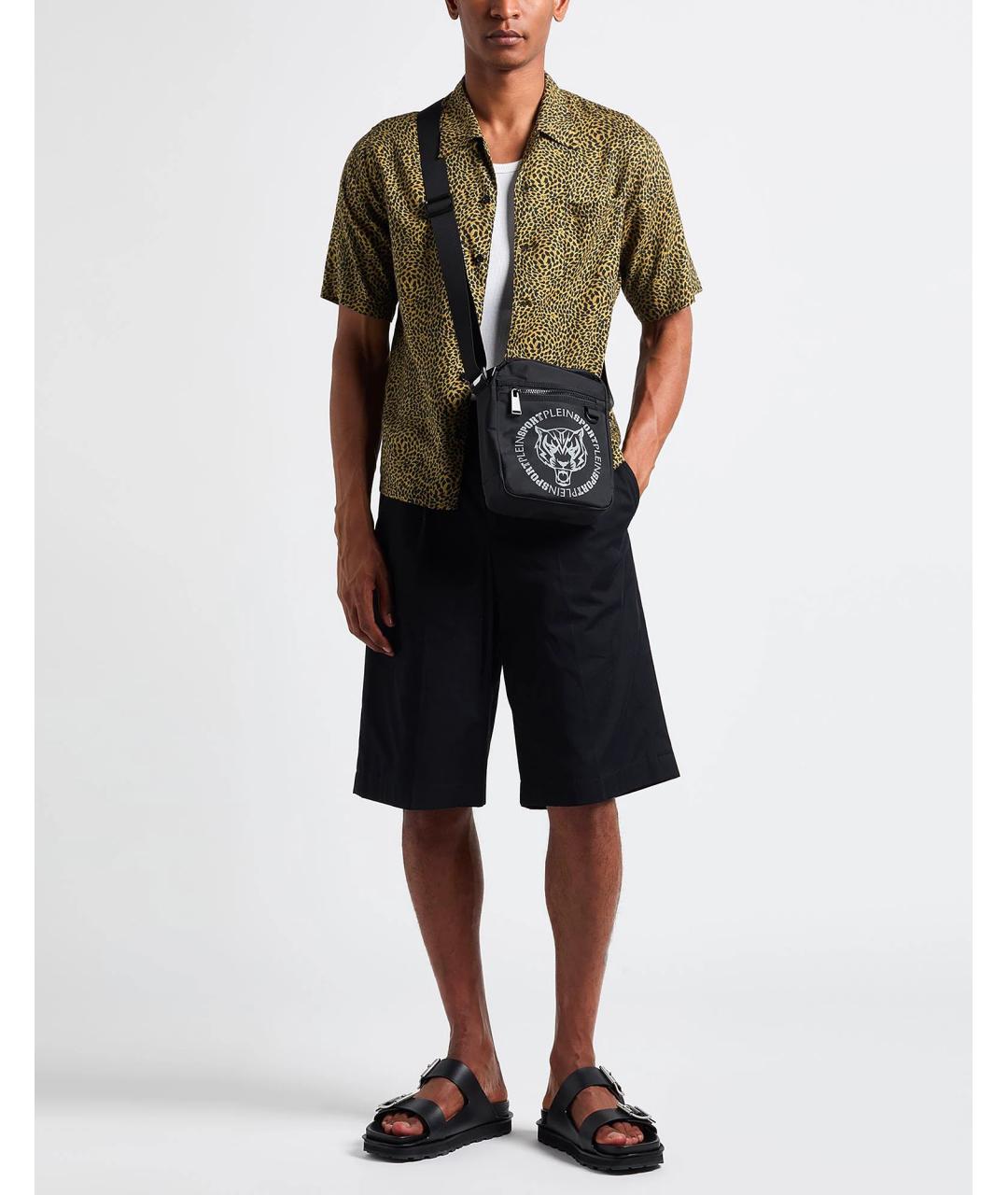 PLEIN SPORT Черная сумка на плечо, фото 9