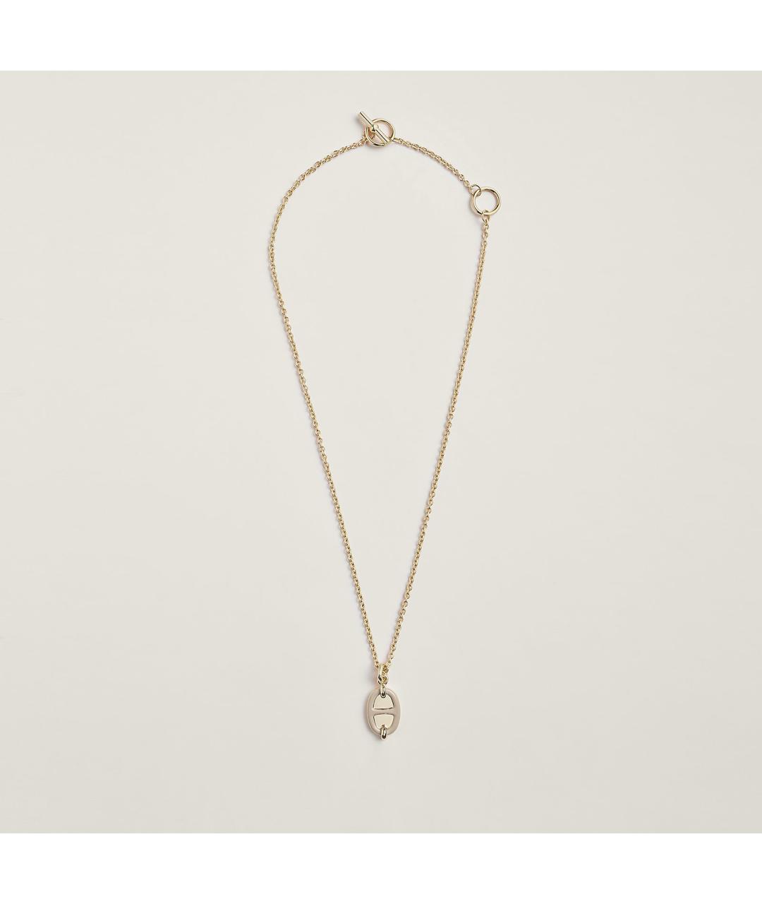 HERMES Бежевая металлическая подвеска, фото 3