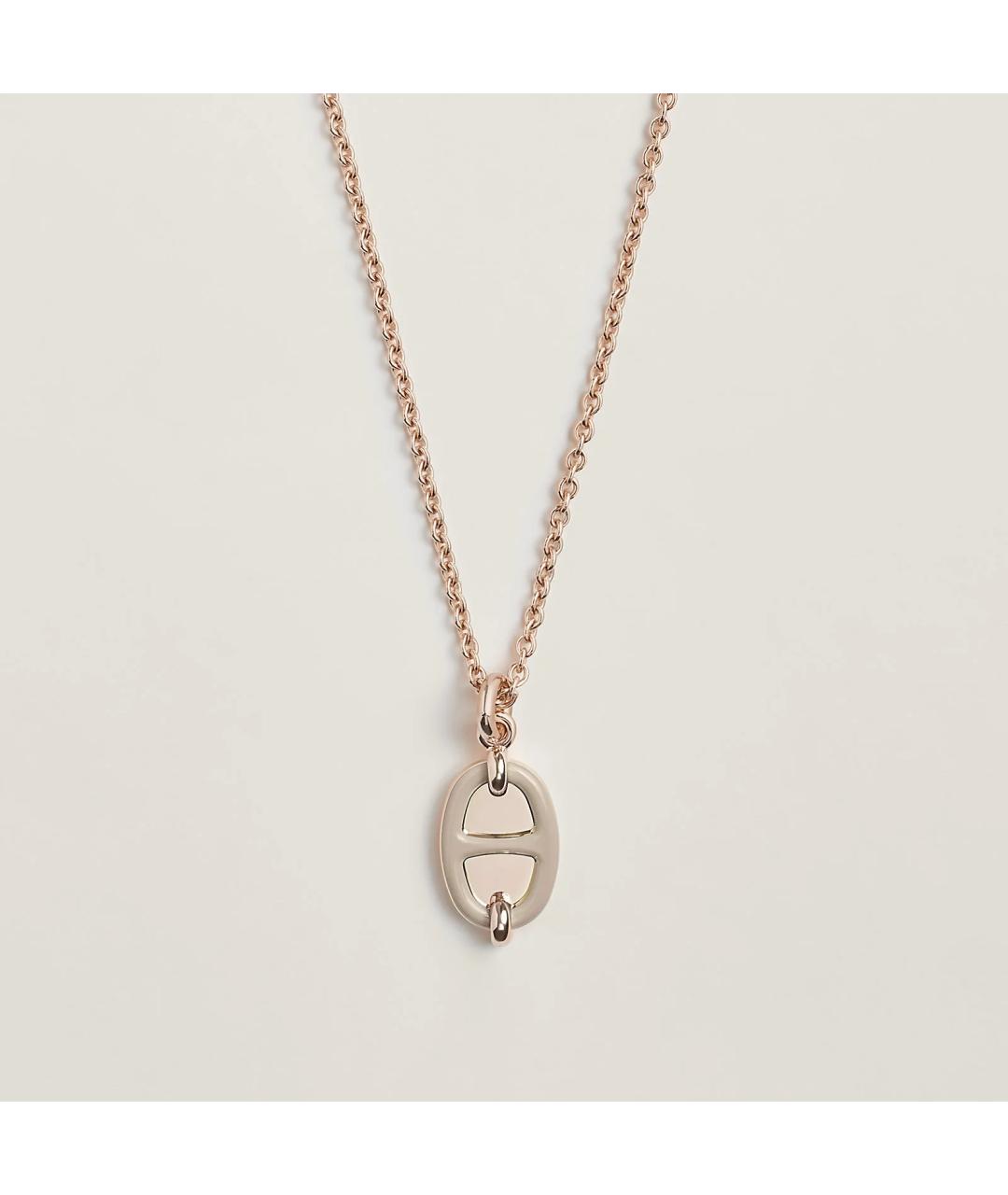 HERMES Бежевая металлическая подвеска, фото 2