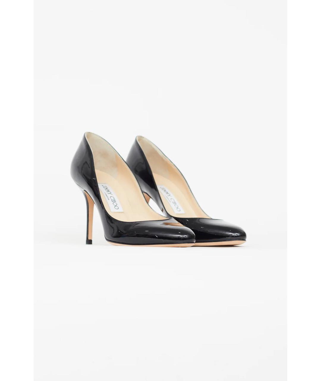 JIMMY CHOO Черные туфли из лакированной кожи, фото 2