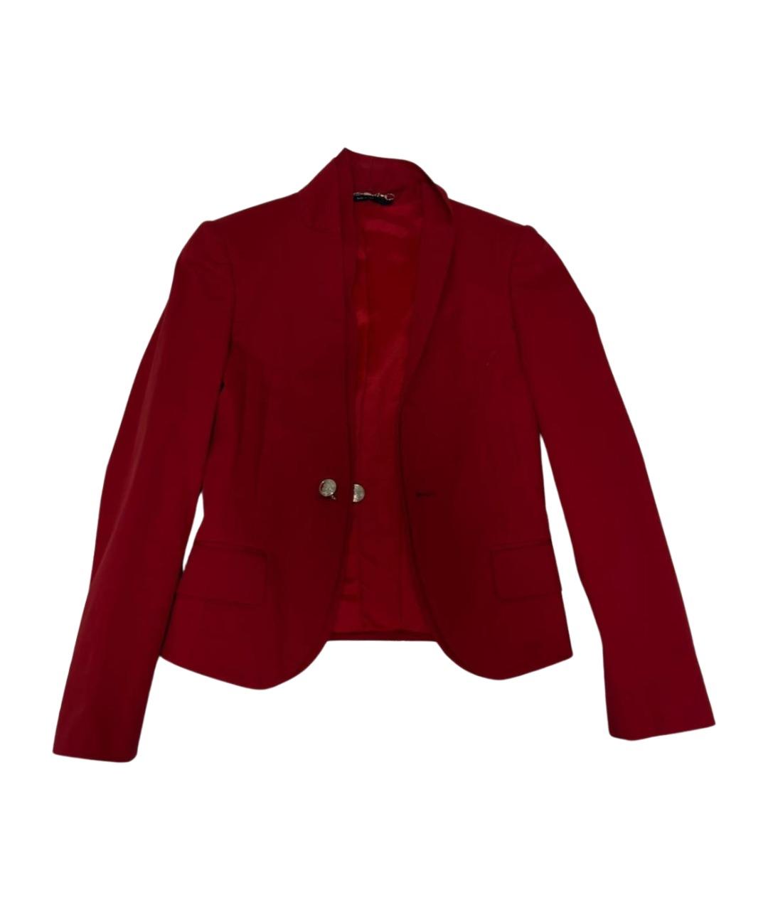 GUCCI Красный хлопковый жакет/пиджак, фото 1