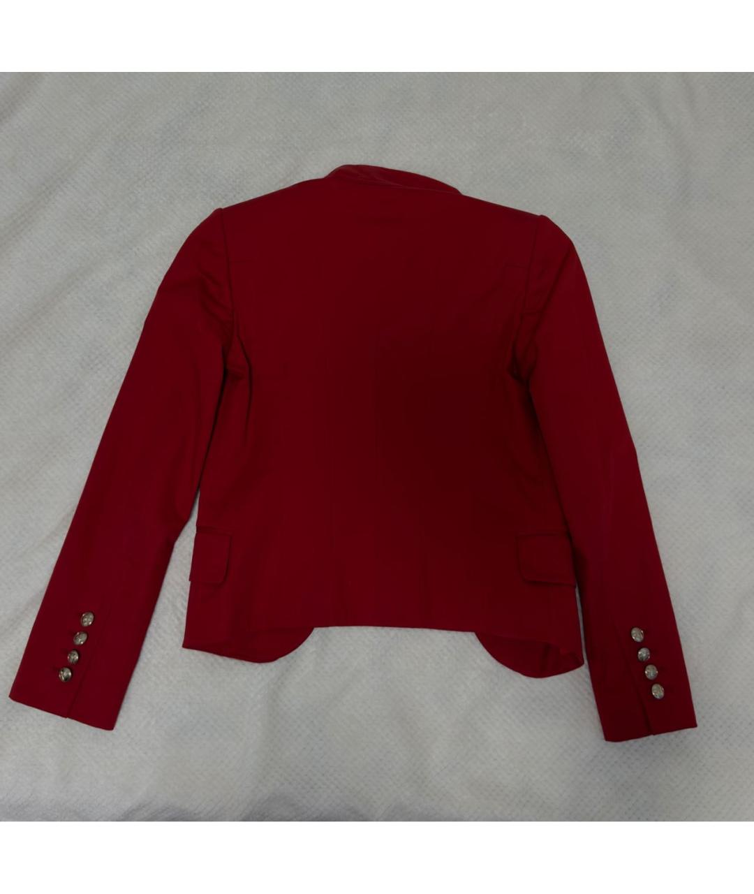 GUCCI Красный хлопковый жакет/пиджак, фото 2