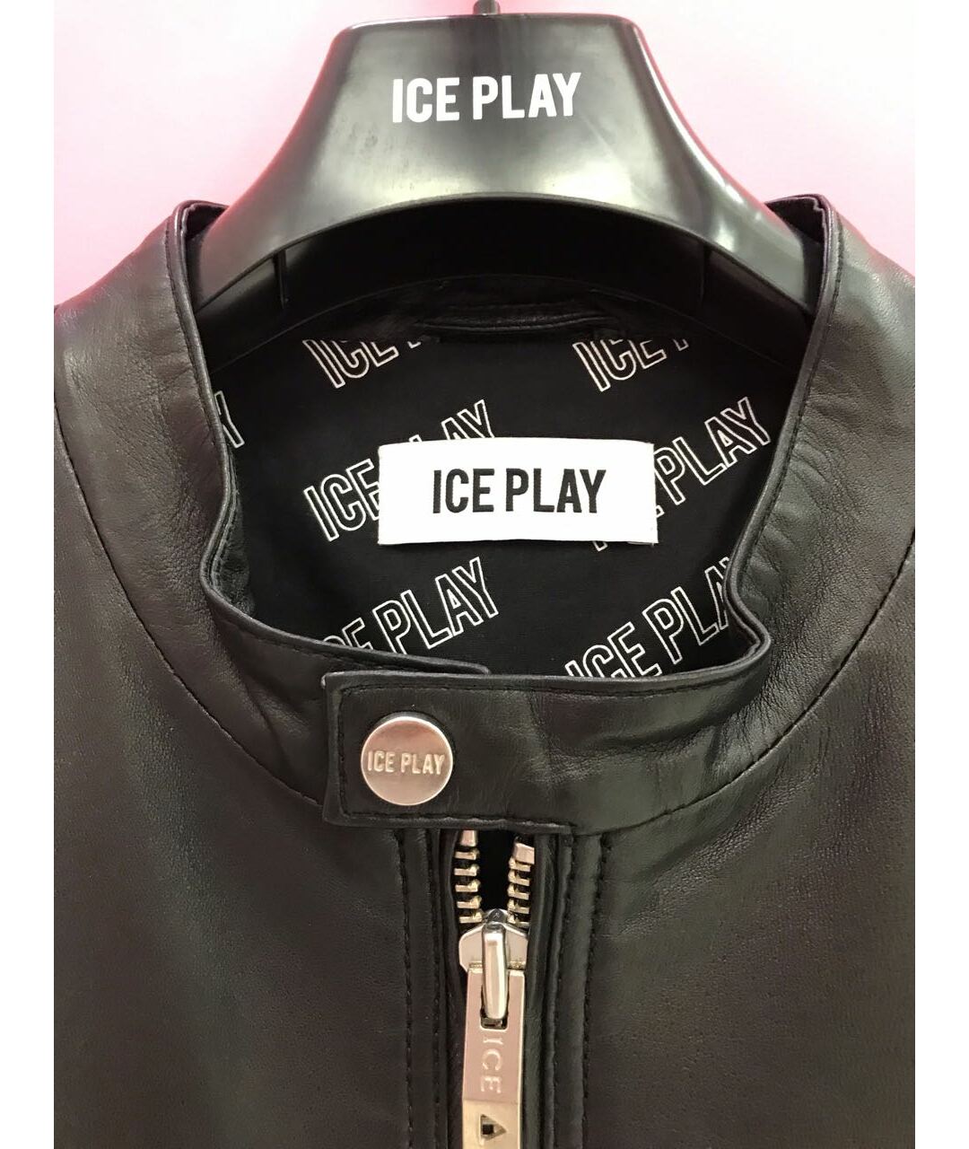 ICE PLAY Черная кожаная куртка, фото 2