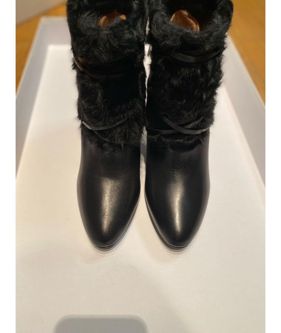 POLO RALPH LAUREN Черные кожаные ботильоны, фото 3