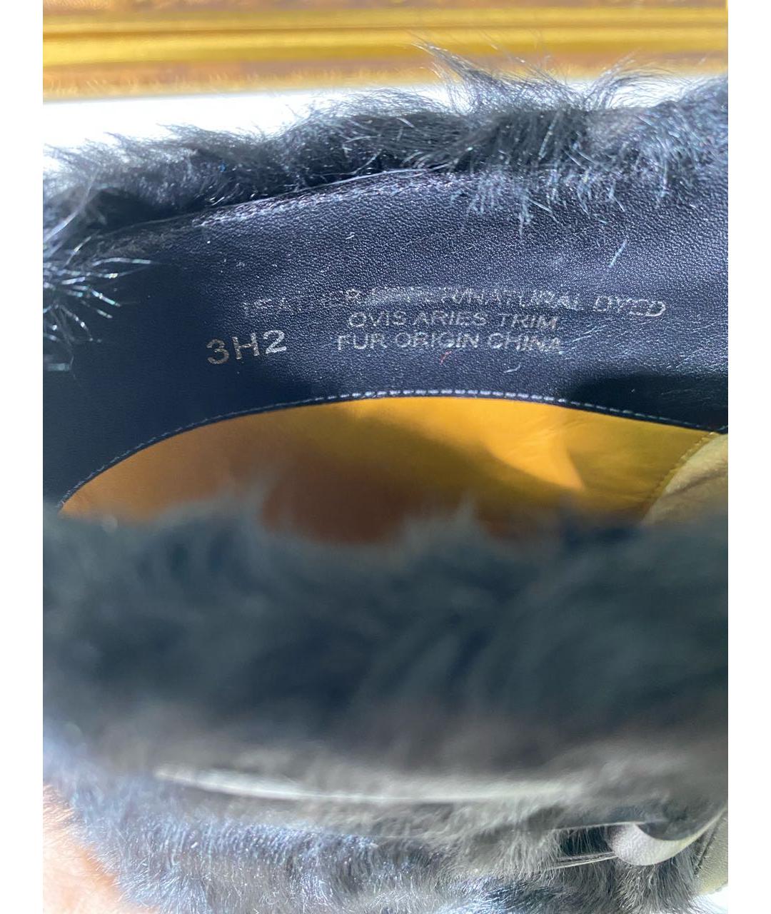 POLO RALPH LAUREN Черные кожаные ботильоны, фото 6