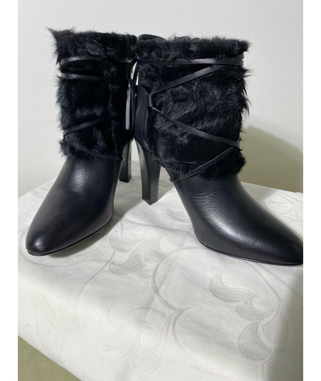 POLO RALPH LAUREN Черные кожаные ботильоны, фото 2