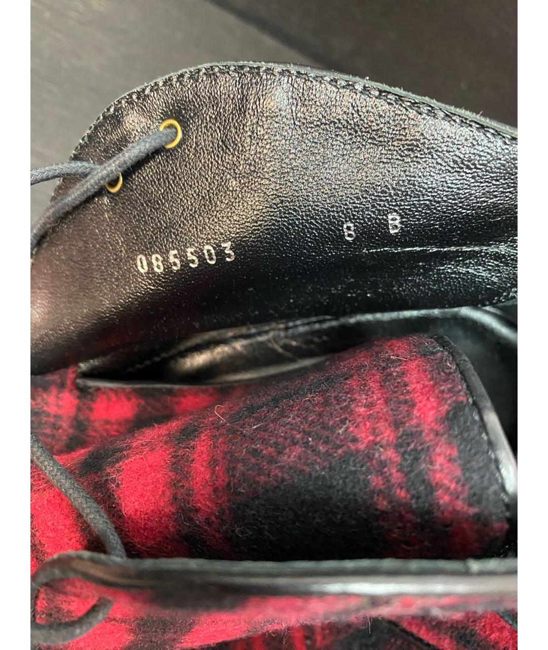 POLO RALPH LAUREN Красные текстильные ботильоны, фото 6