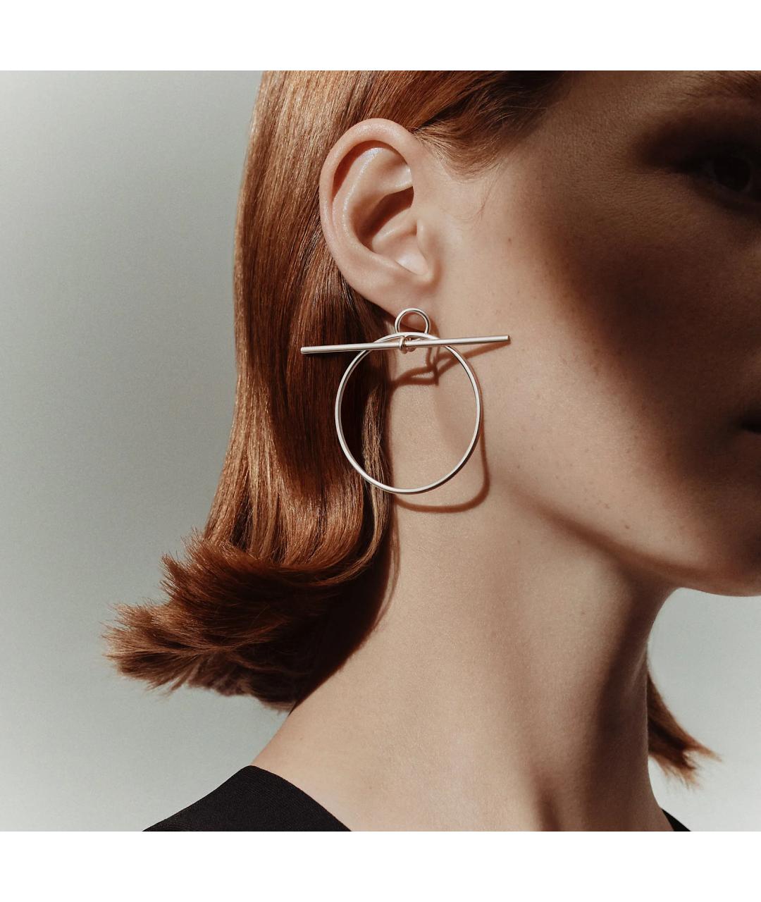 HERMES Серебряные серебряные серьги, фото 3