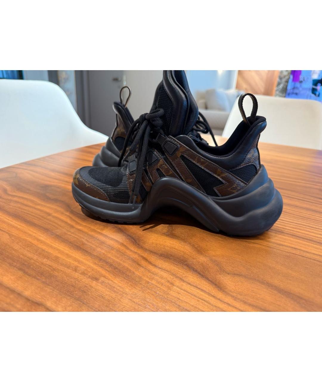 LOUIS VUITTON Черные кроссовки, фото 6
