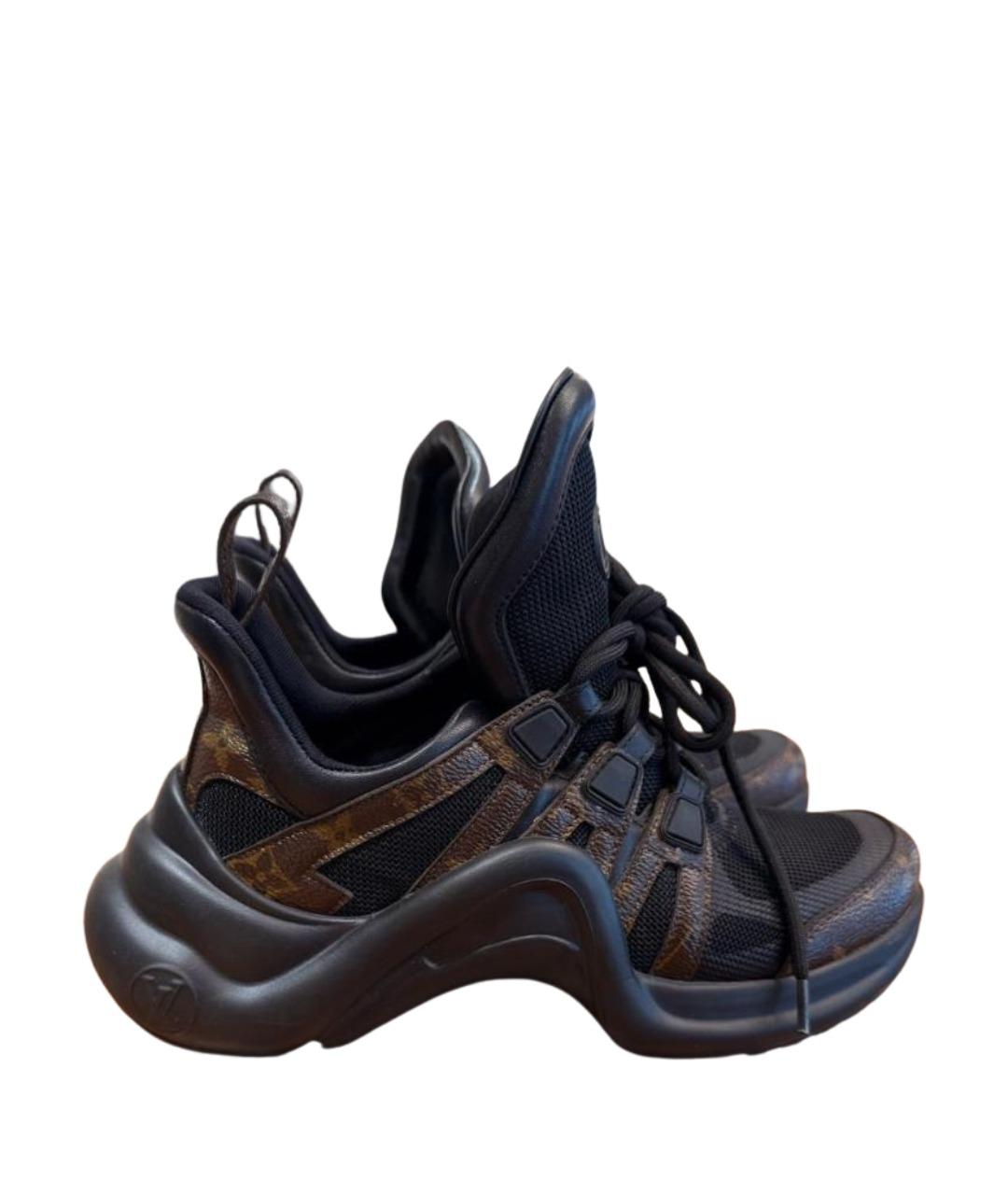 LOUIS VUITTON Черные кроссовки, фото 1