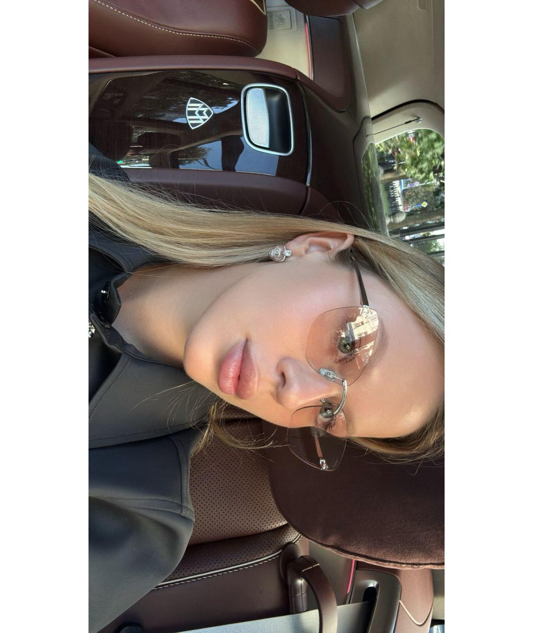 CHANEL Розовые металлические серьги, фото 7