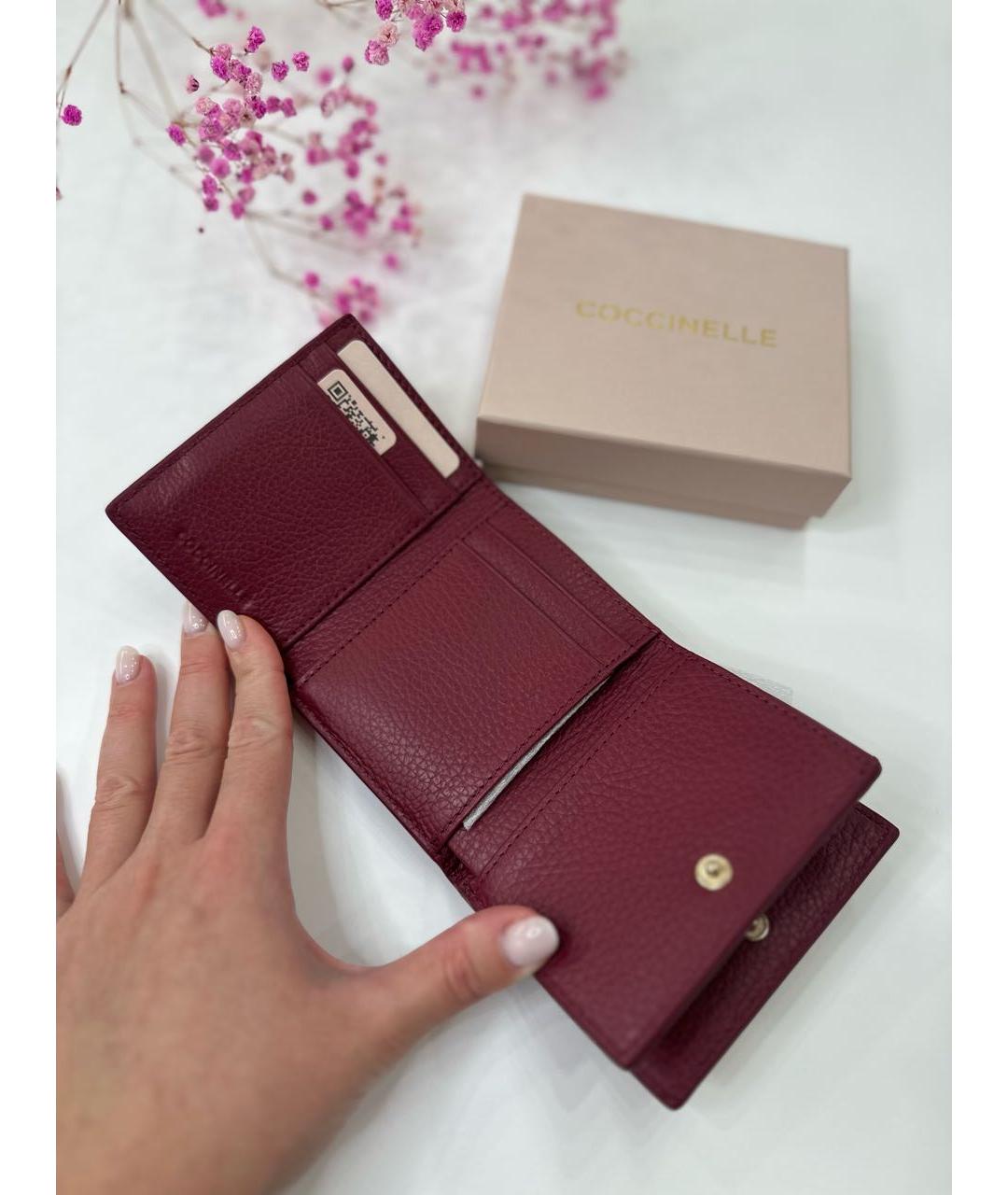 COCCINELLE Красный кожаный кошелек, фото 4