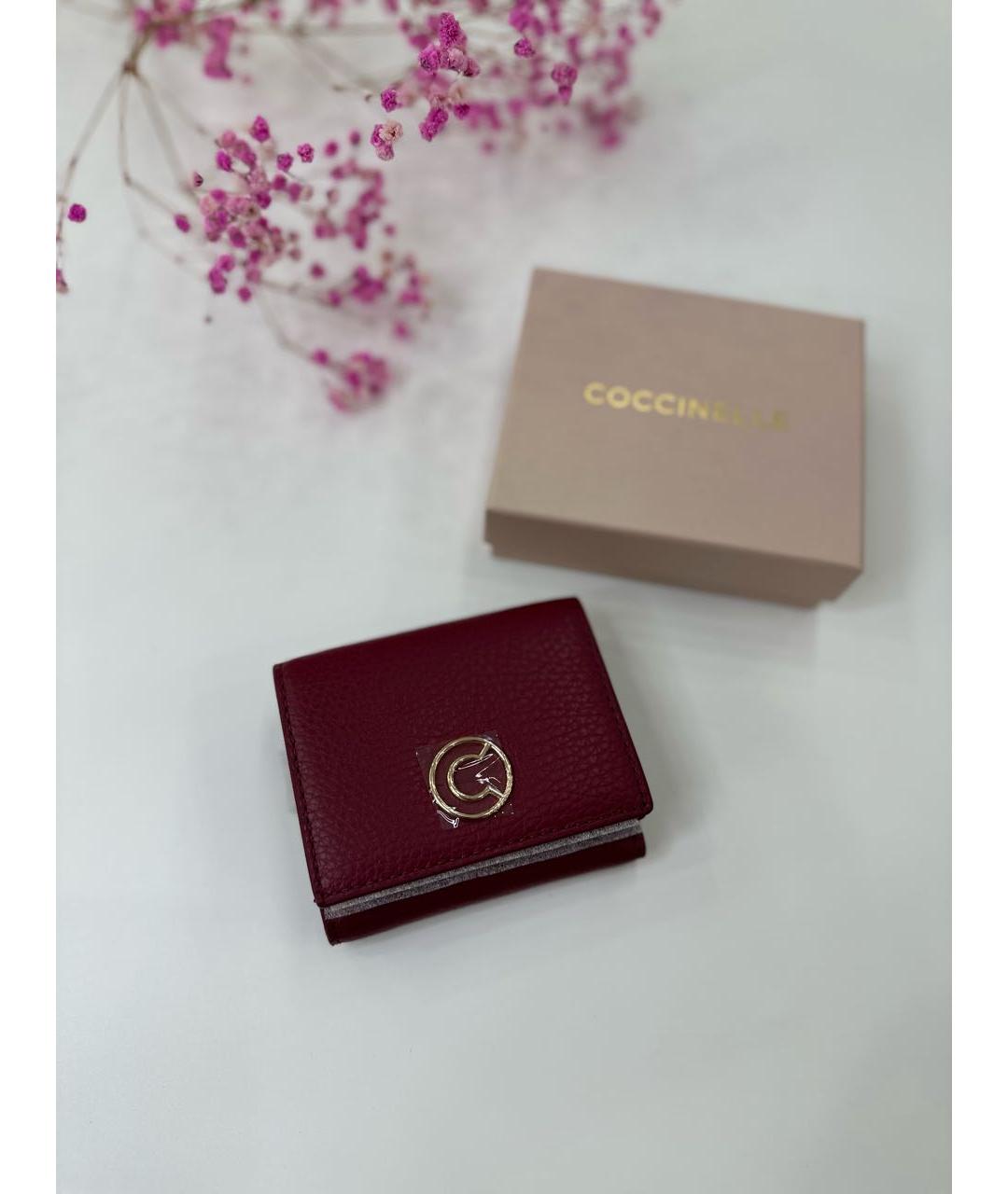 COCCINELLE Красный кожаный кошелек, фото 2