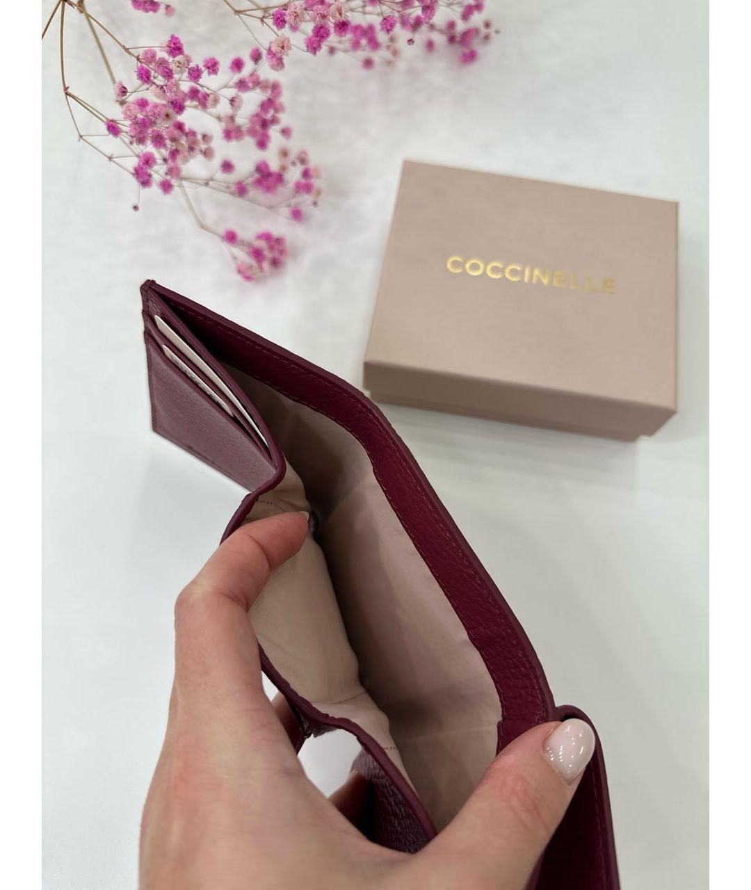 COCCINELLE Красный кожаный кошелек, фото 5