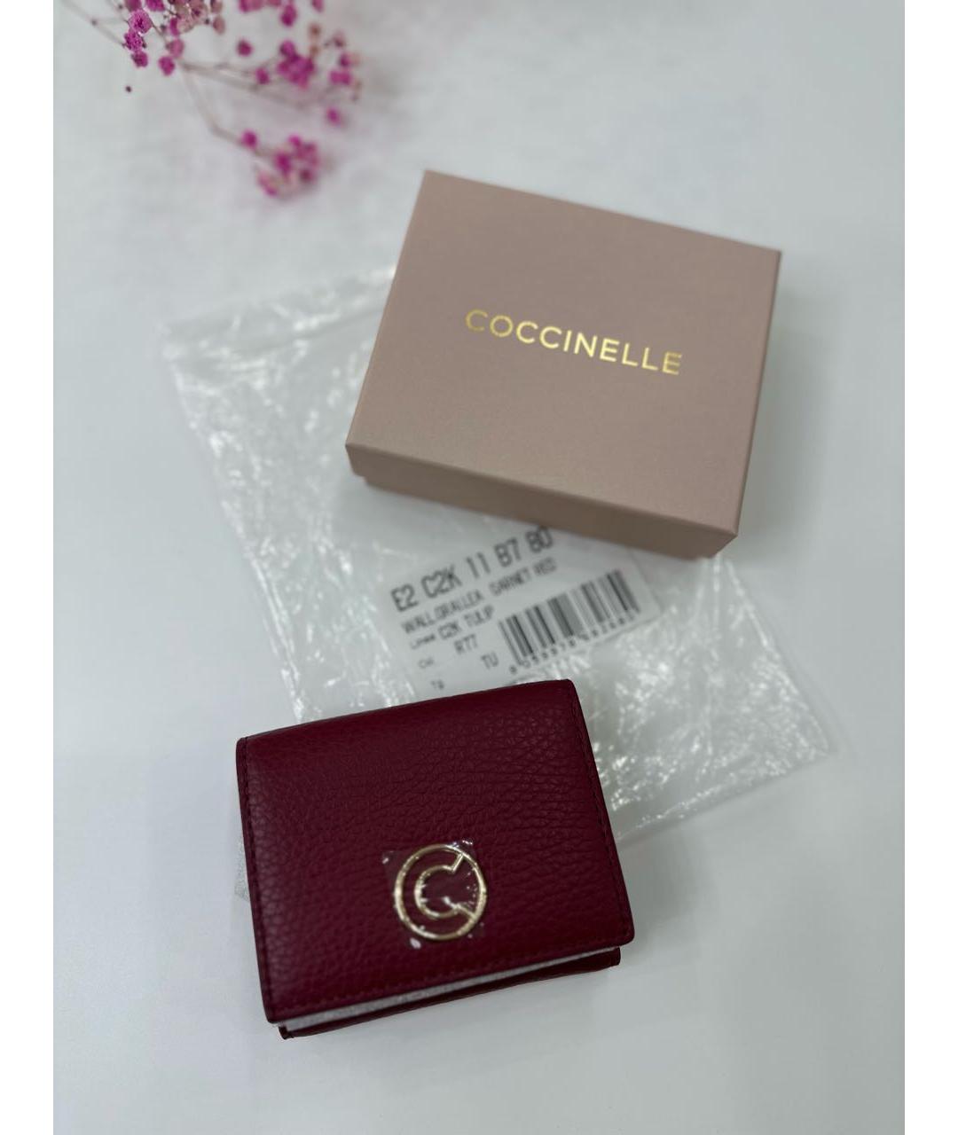 COCCINELLE Красный кожаный кошелек, фото 6