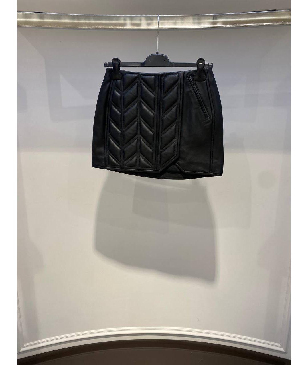 DAVID KOMA Черная юбка мини, фото 2