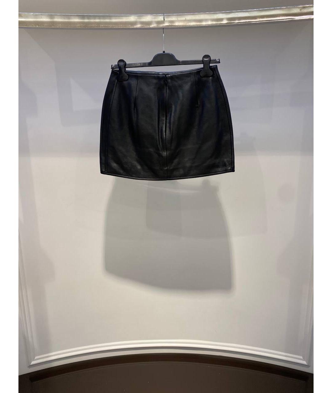 DAVID KOMA Черная юбка мини, фото 3