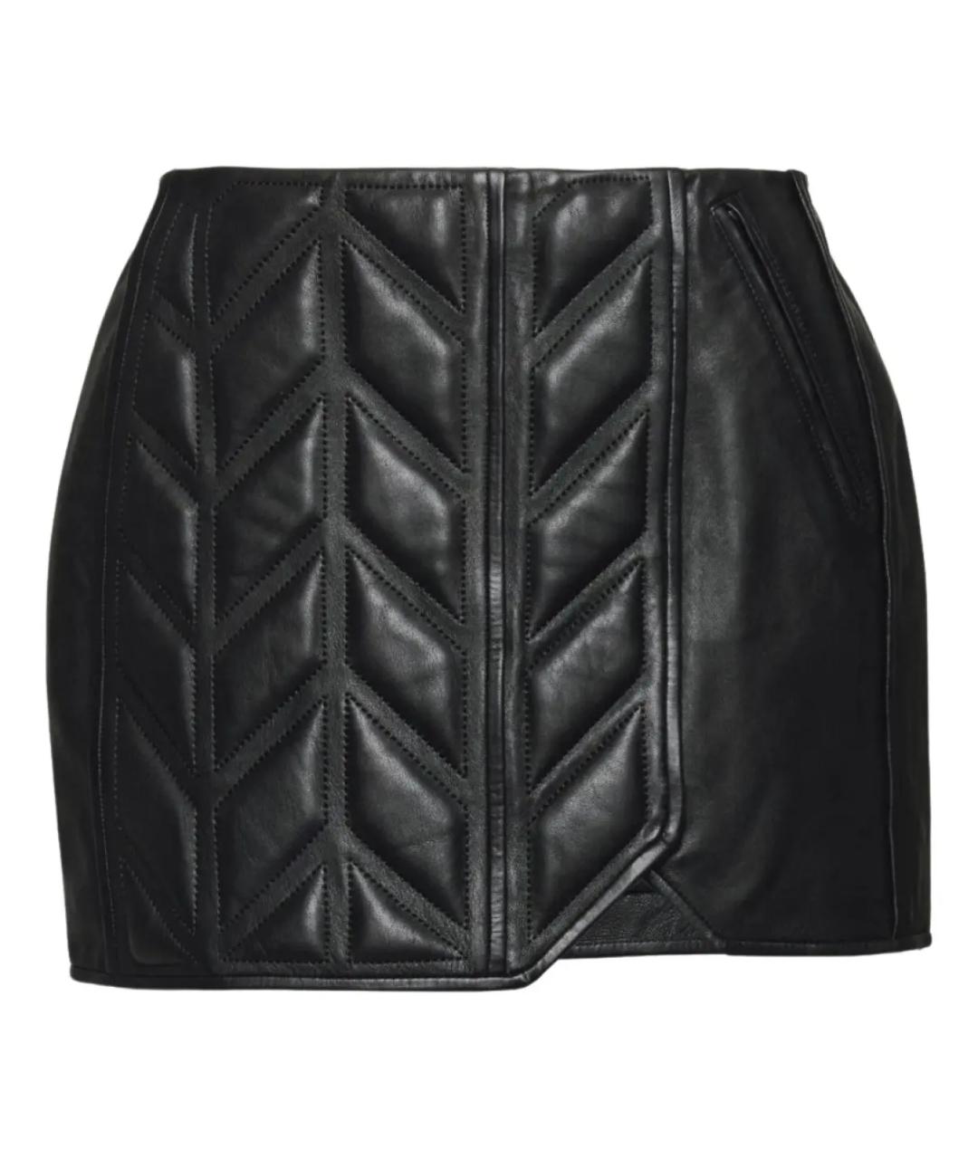 DAVID KOMA Черная юбка мини, фото 1