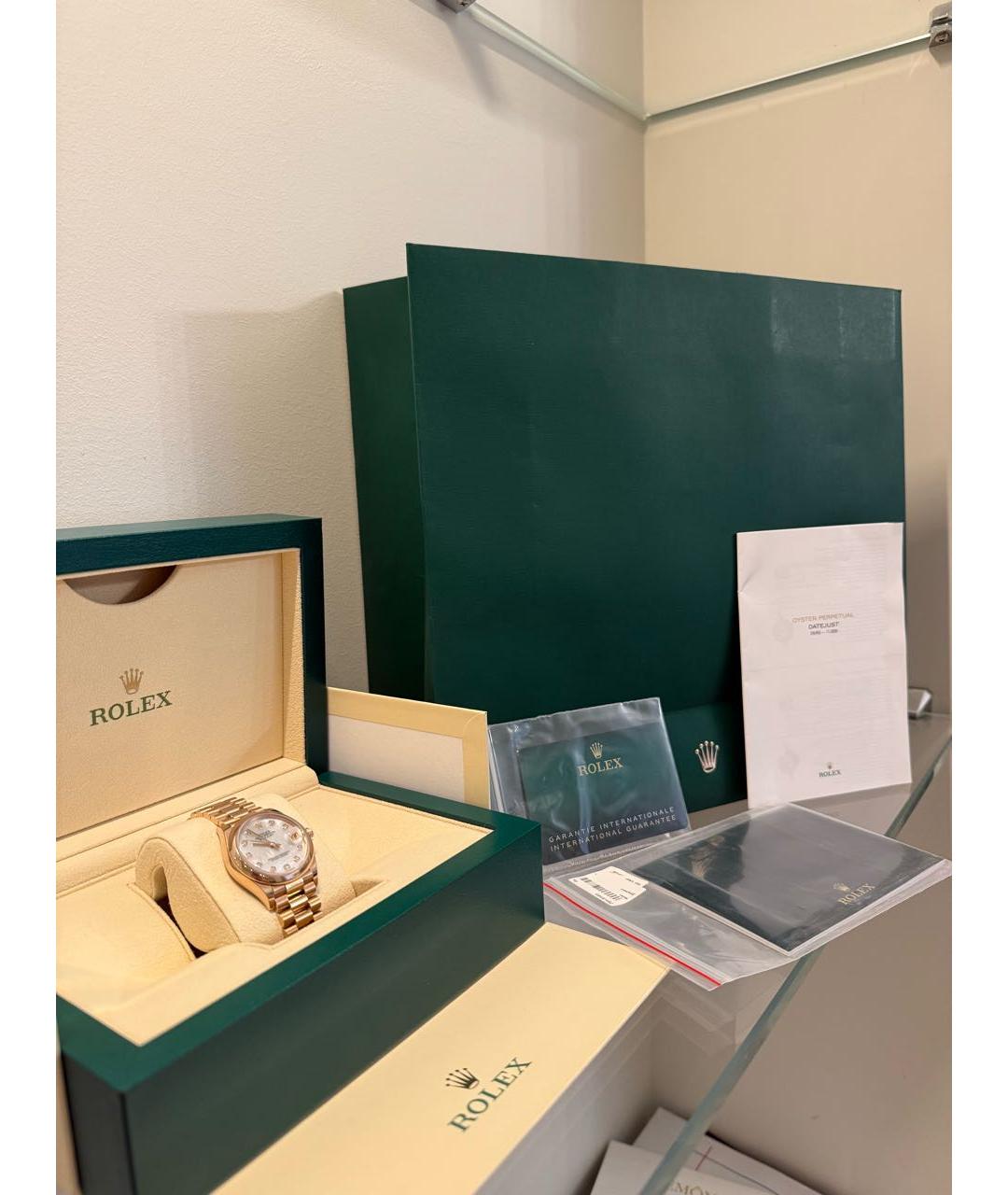 ROLEX Золотые часы из розового золота, фото 4