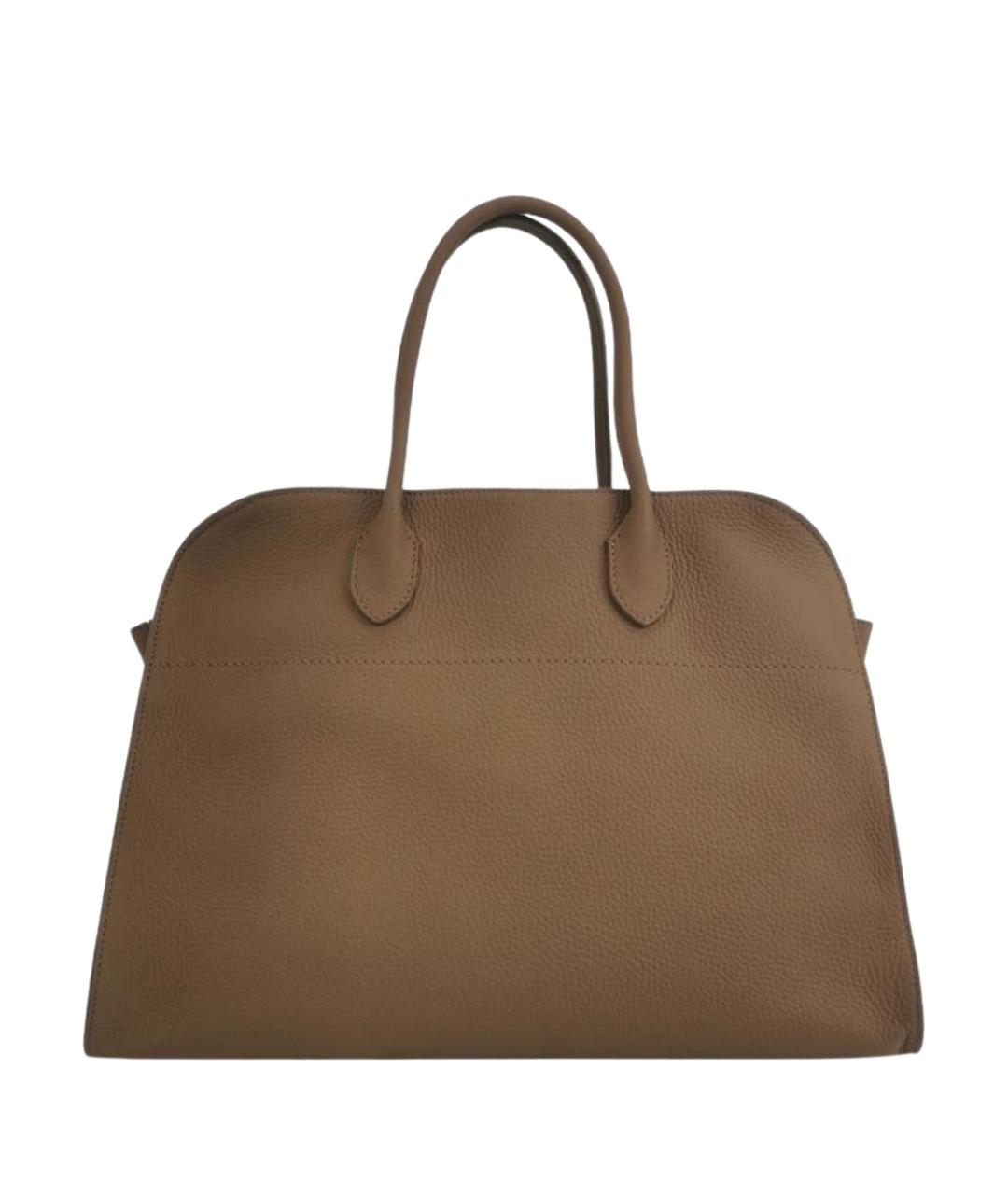 THE ROW Бежевая кожаная сумка тоут, фото 1