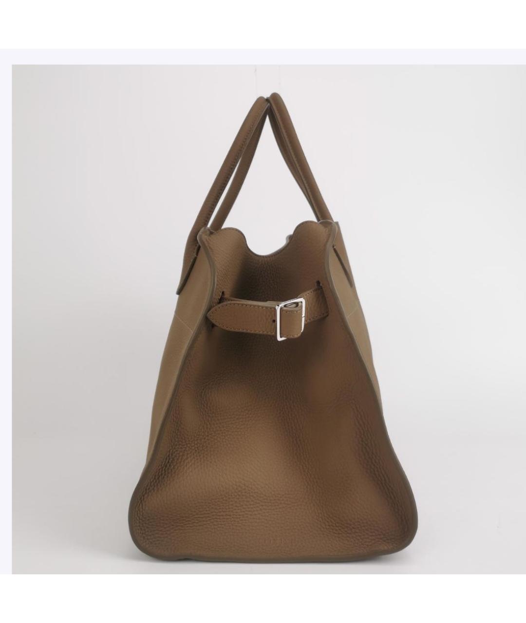 THE ROW Бежевая кожаная сумка тоут, фото 2