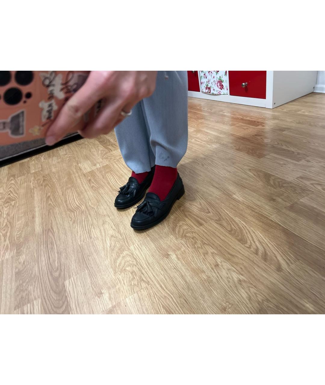 TOD'S Черные кожаные лоферы, фото 8