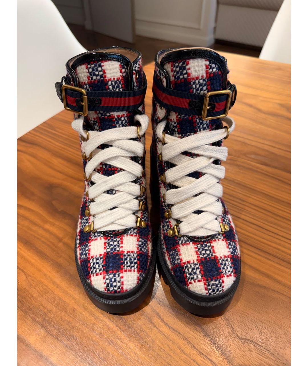 GUCCI Мульти текстильные ботинки, фото 2