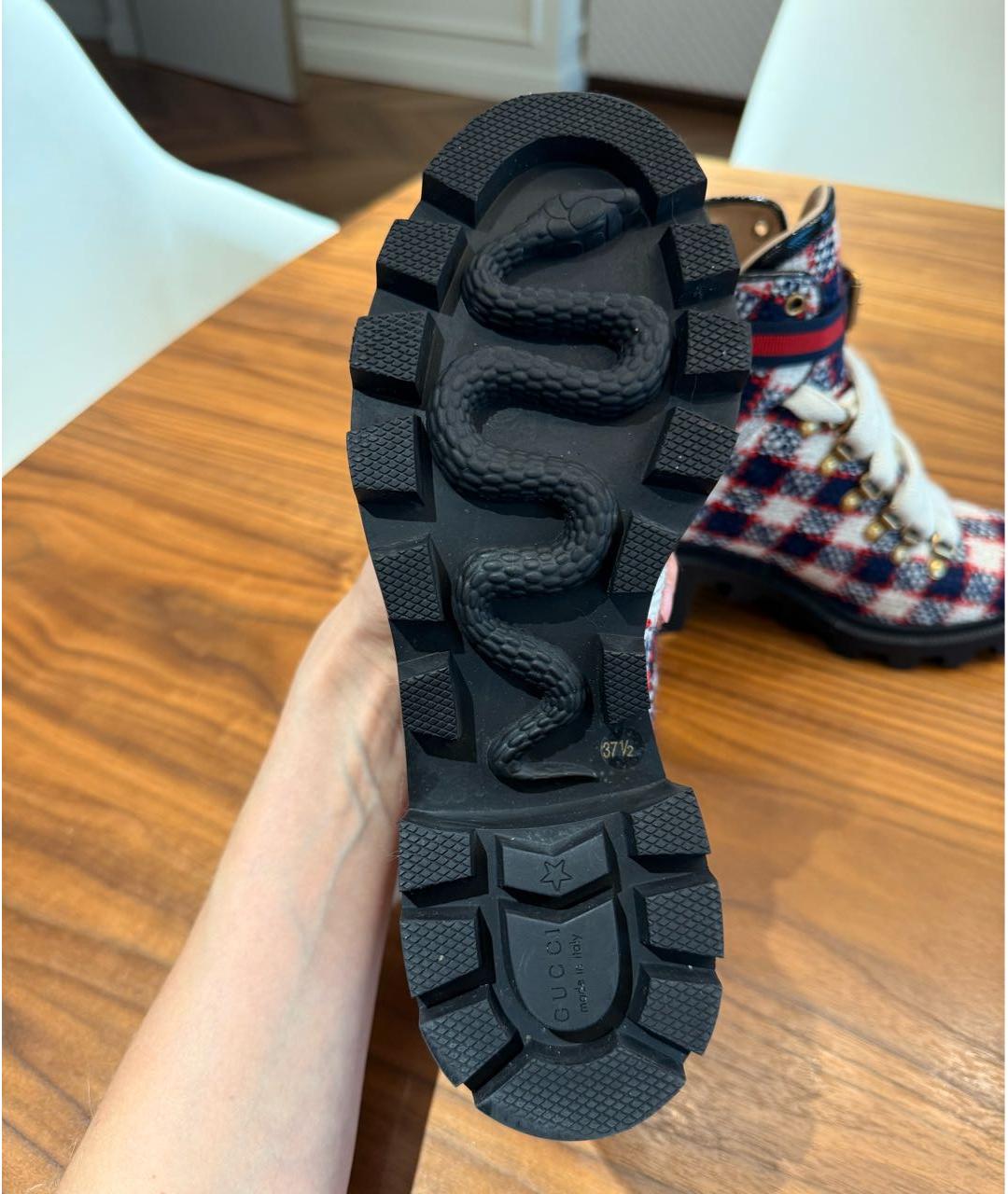 GUCCI Мульти текстильные ботинки, фото 6