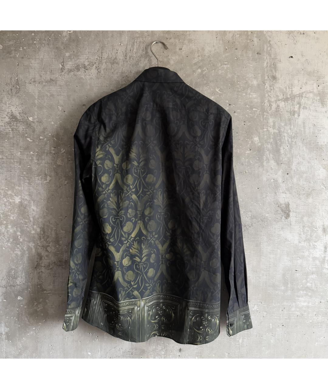 DOLCE&GABBANA Черная хлопковая кэжуал рубашка, фото 2