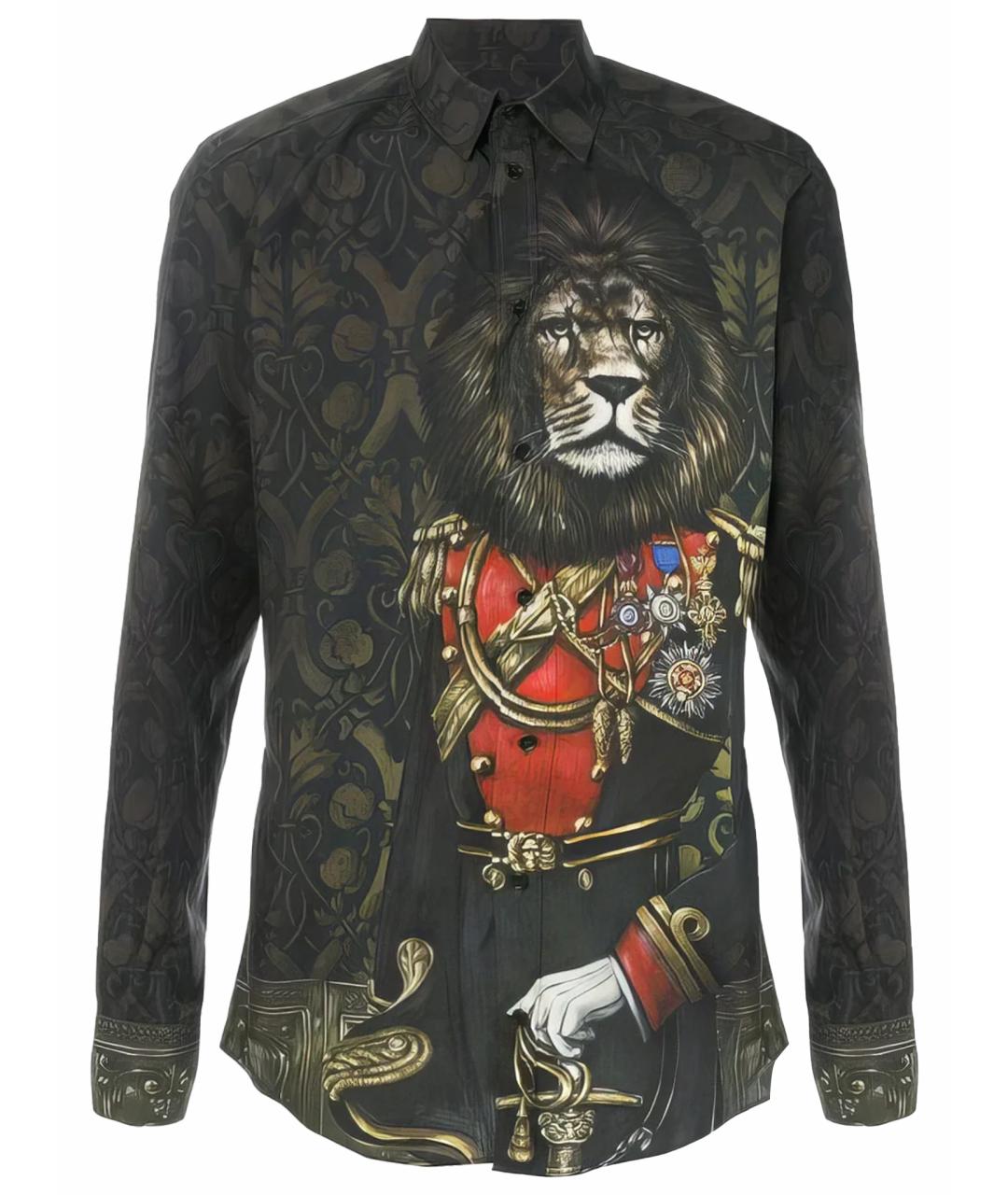 DOLCE&GABBANA Черная хлопковая кэжуал рубашка, фото 1