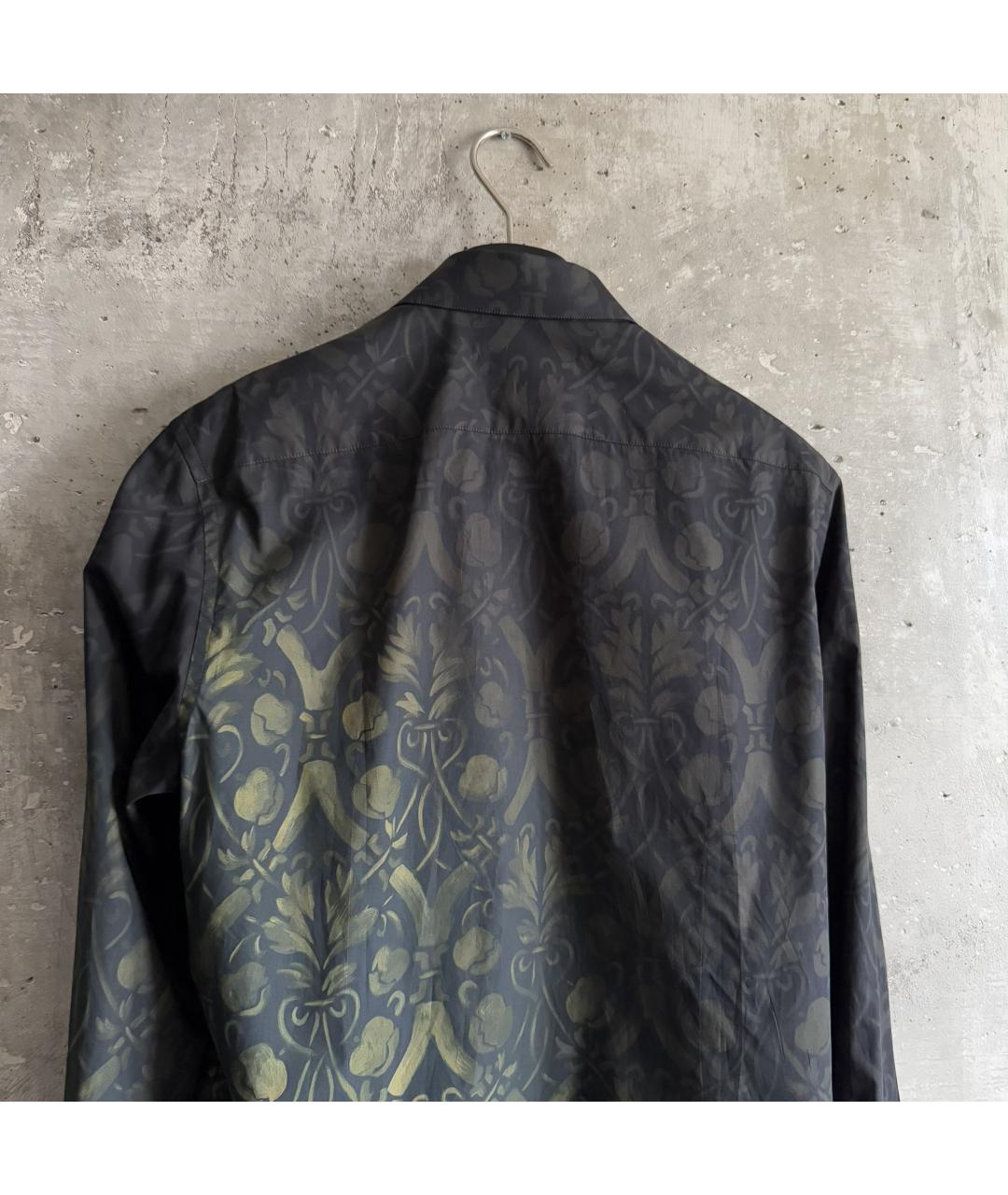 DOLCE&GABBANA Черная хлопковая кэжуал рубашка, фото 3