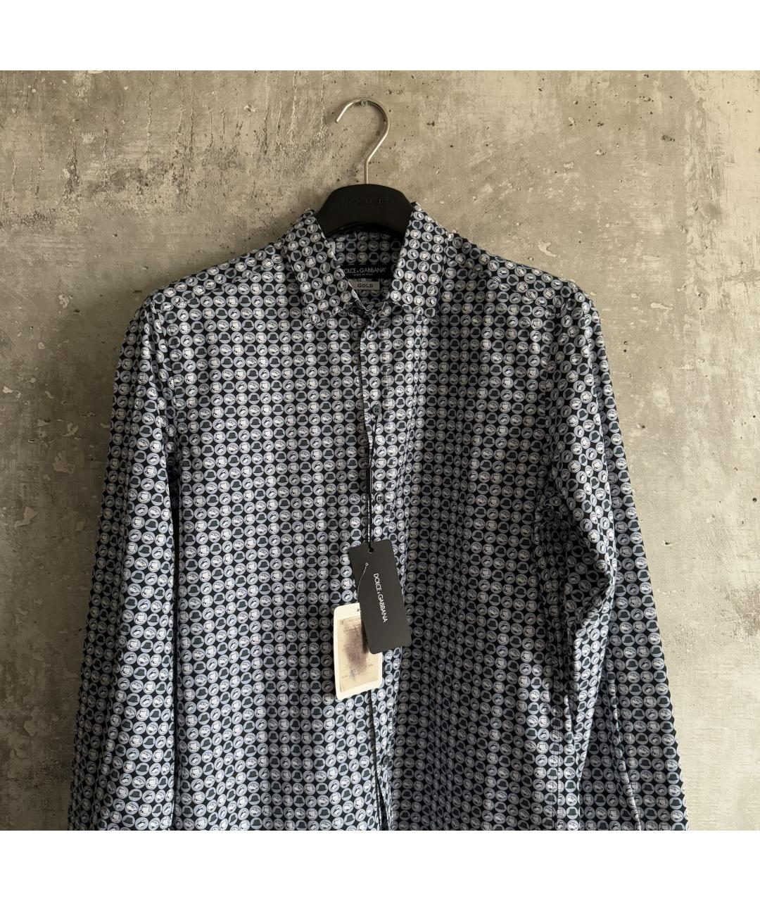 DOLCE&GABBANA Мульти хлопковая кэжуал рубашка, фото 8