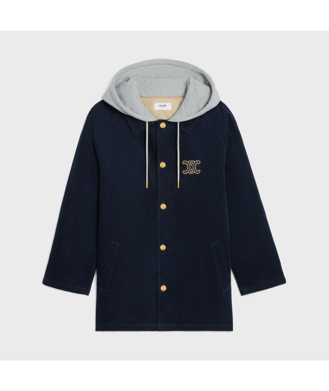 CELINE Темно-синяя хлопковая куртка, фото 9