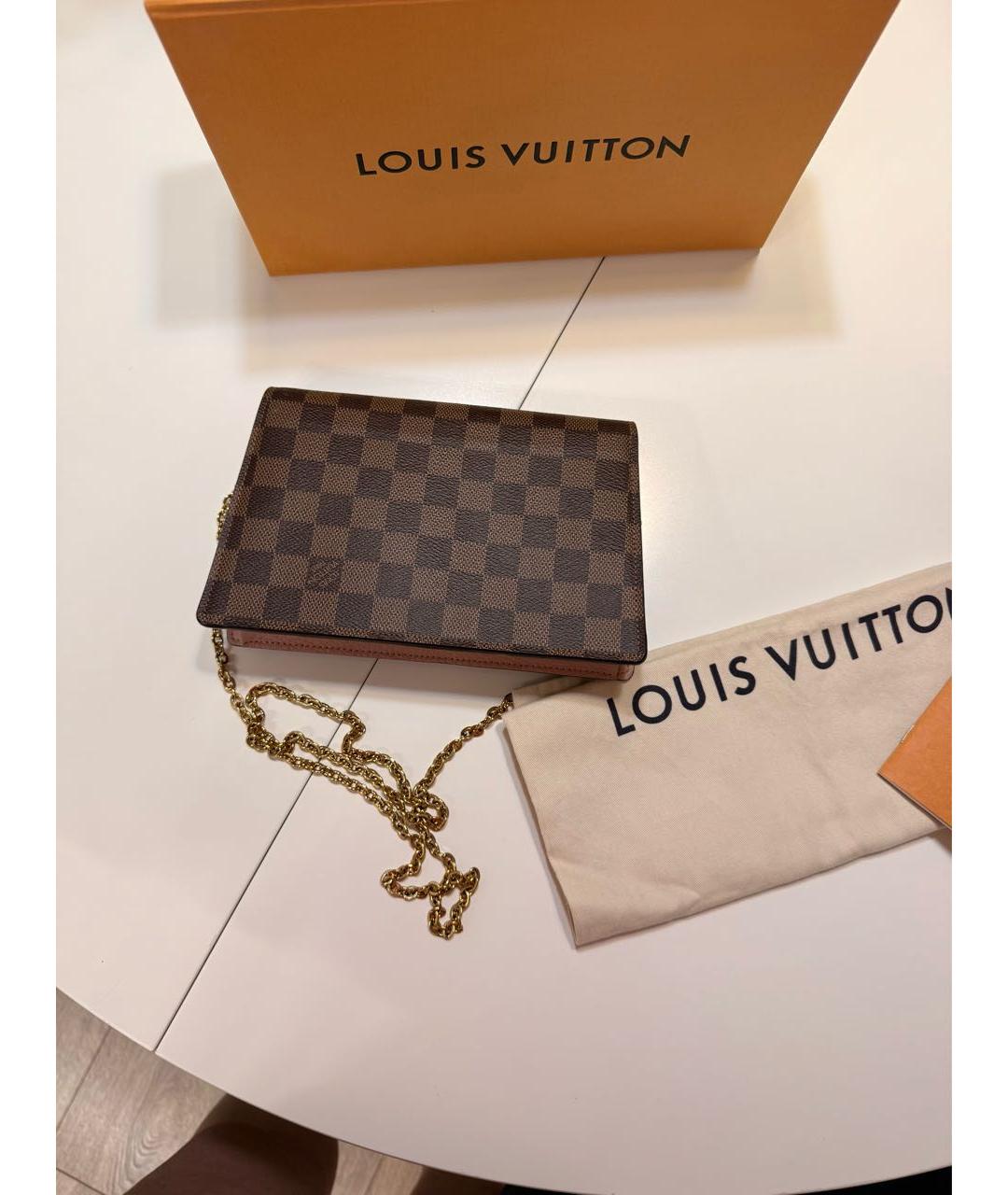 LOUIS VUITTON Коричневая сумка через плечо, фото 3