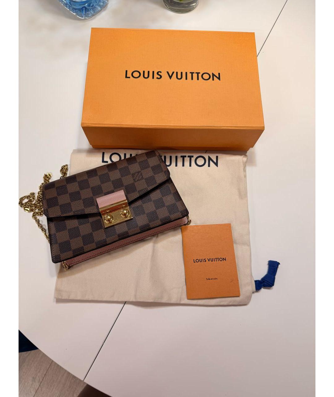 LOUIS VUITTON Коричневая сумка через плечо, фото 6