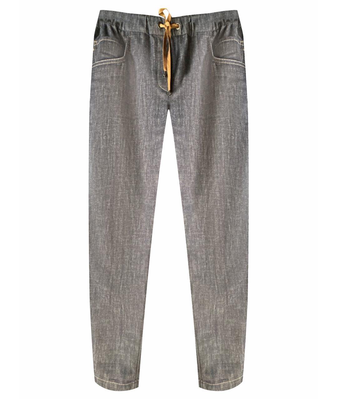 BRUNELLO CUCINELLI Темно-синие деним прямые брюки, фото 1