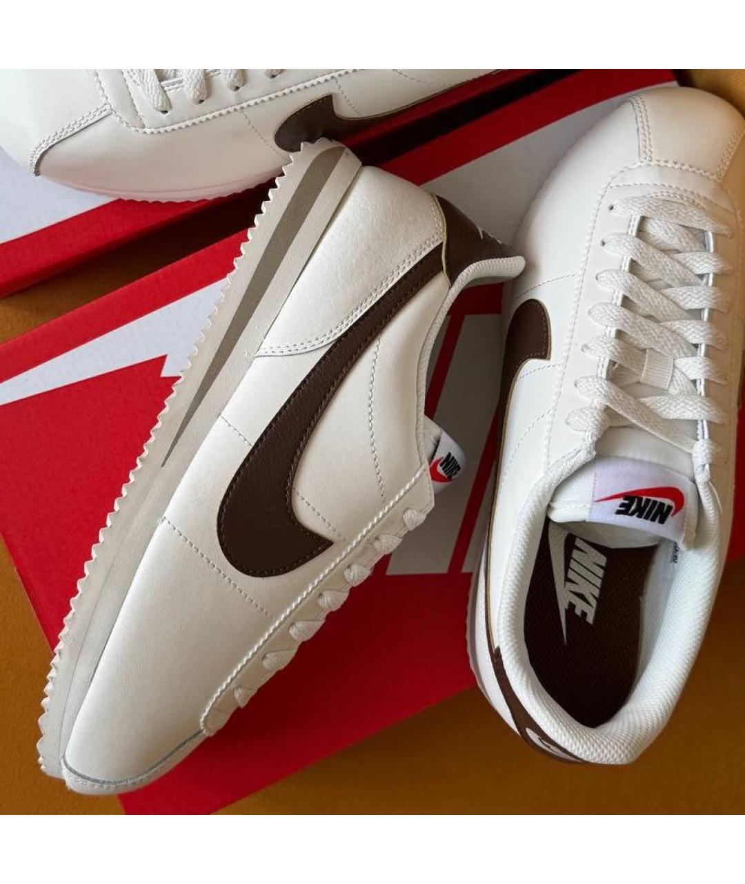 NIKE Белые кожаные кеды, фото 6