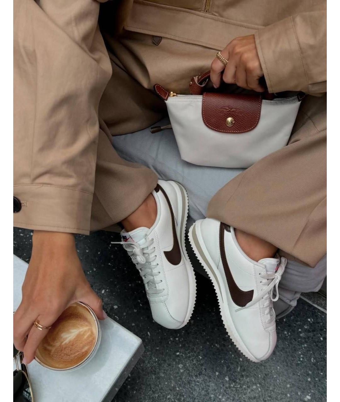 NIKE Белые кожаные кеды, фото 5