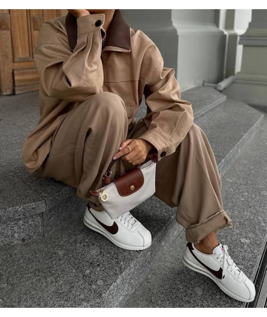 NIKE Белые кожаные кеды, фото 8