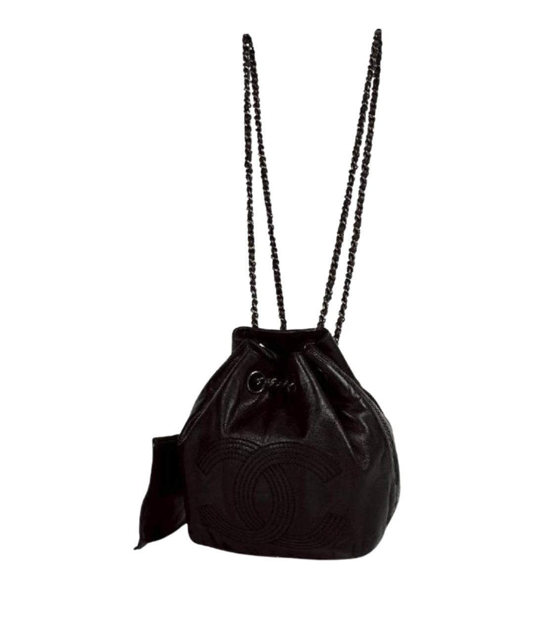 CHANEL Черная кожаная сумка через плечо, фото 1