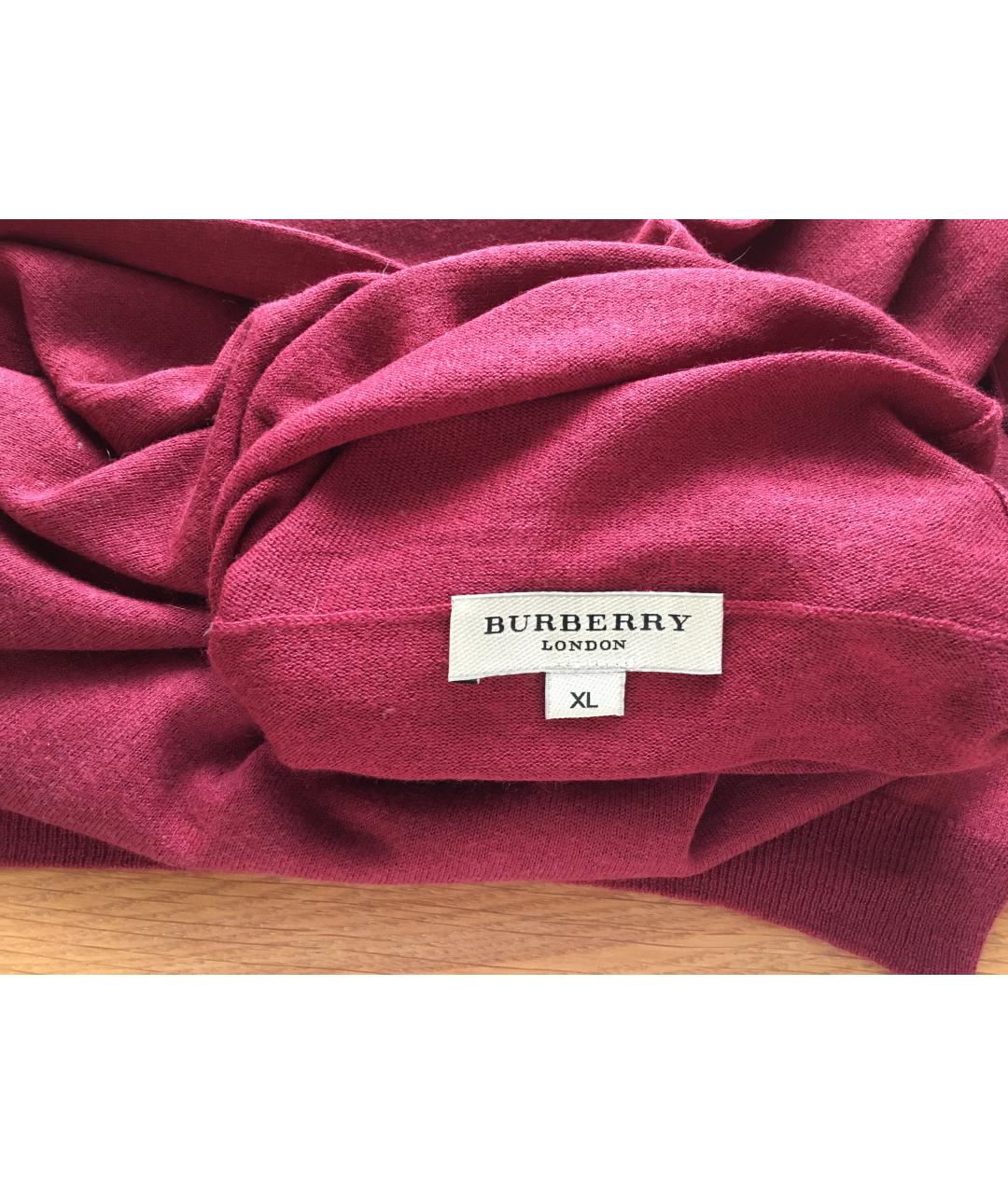 BURBERRY Бордовая шерстяная водолазка, фото 3