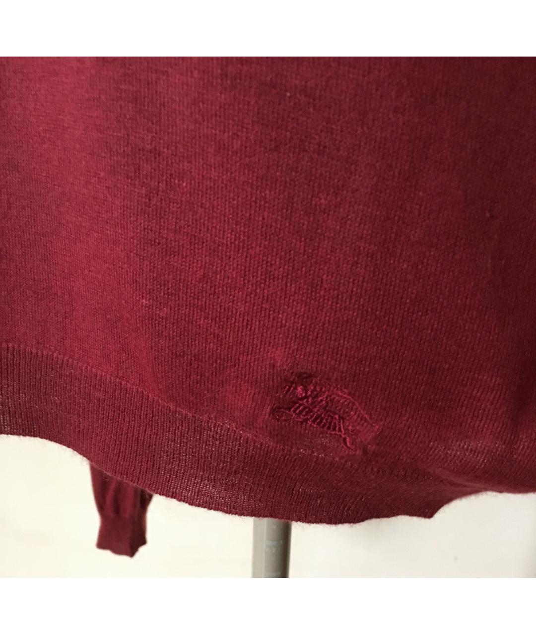 BURBERRY Бордовая шерстяная водолазка, фото 9