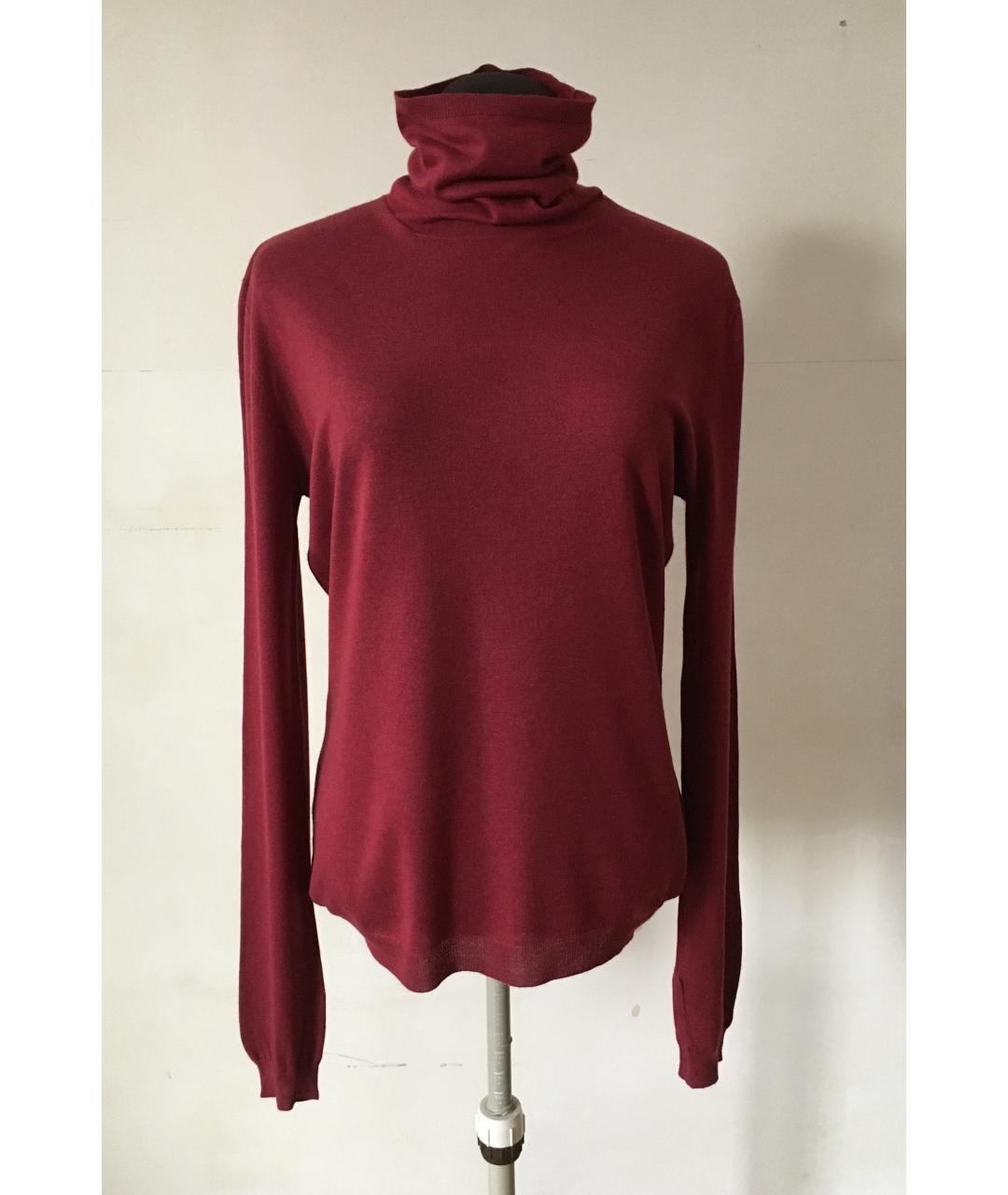 BURBERRY Бордовая шерстяная водолазка, фото 6