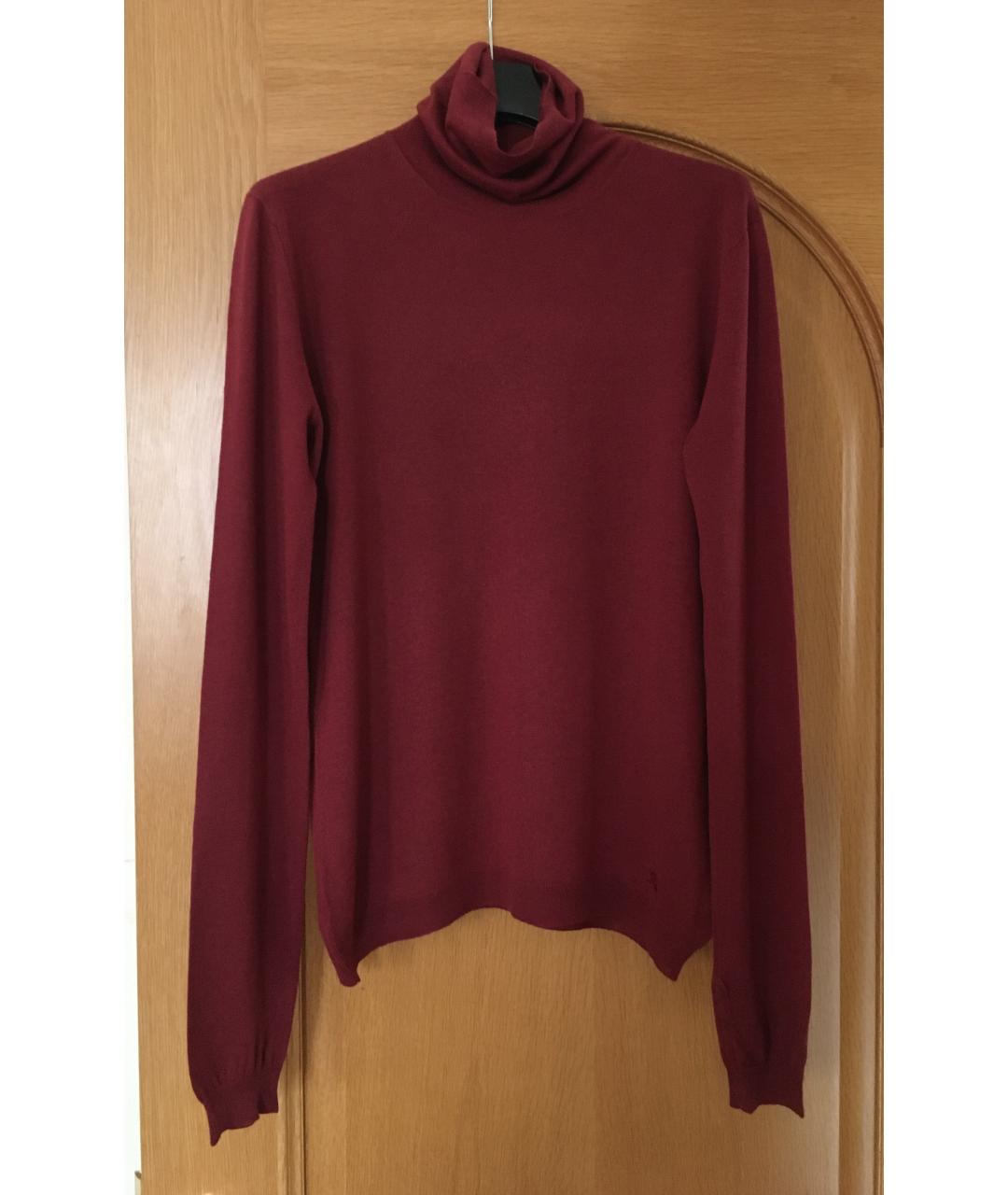 BURBERRY Бордовая шерстяная водолазка, фото 10
