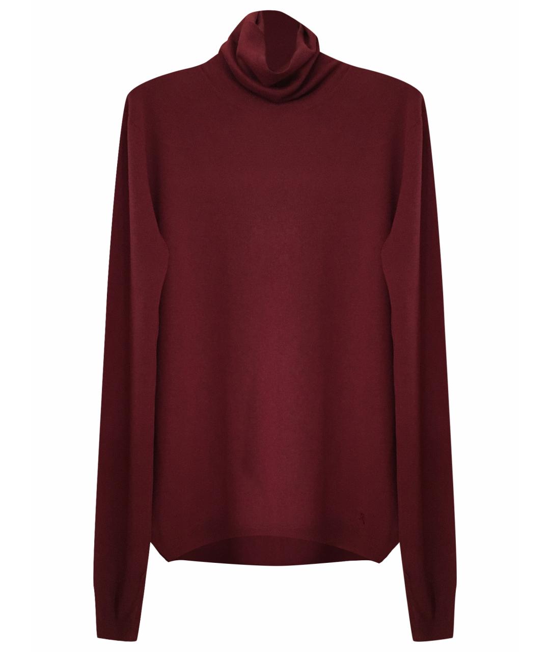 BURBERRY Бордовая шерстяная водолазка, фото 1