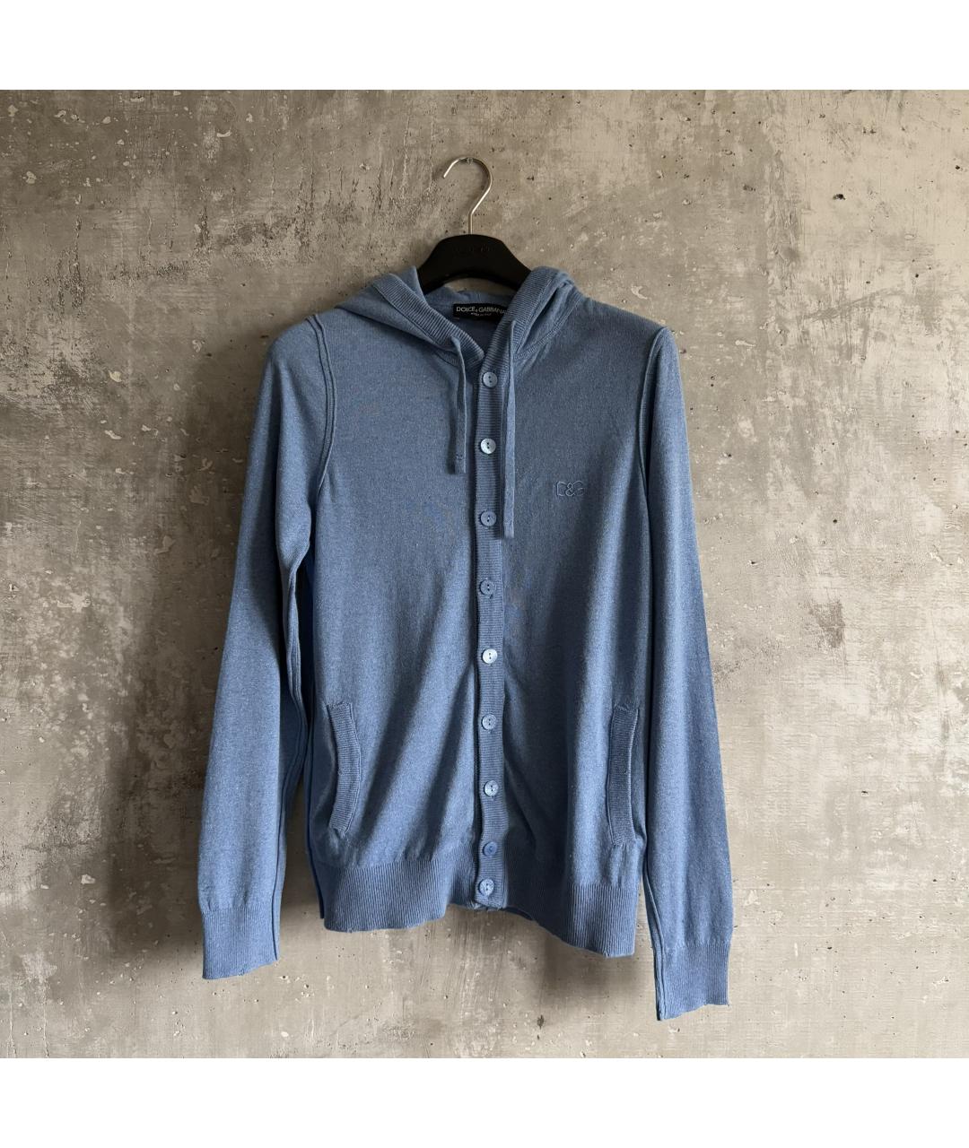 DOLCE&GABBANA Голубой полиамидовый кардиган, фото 8