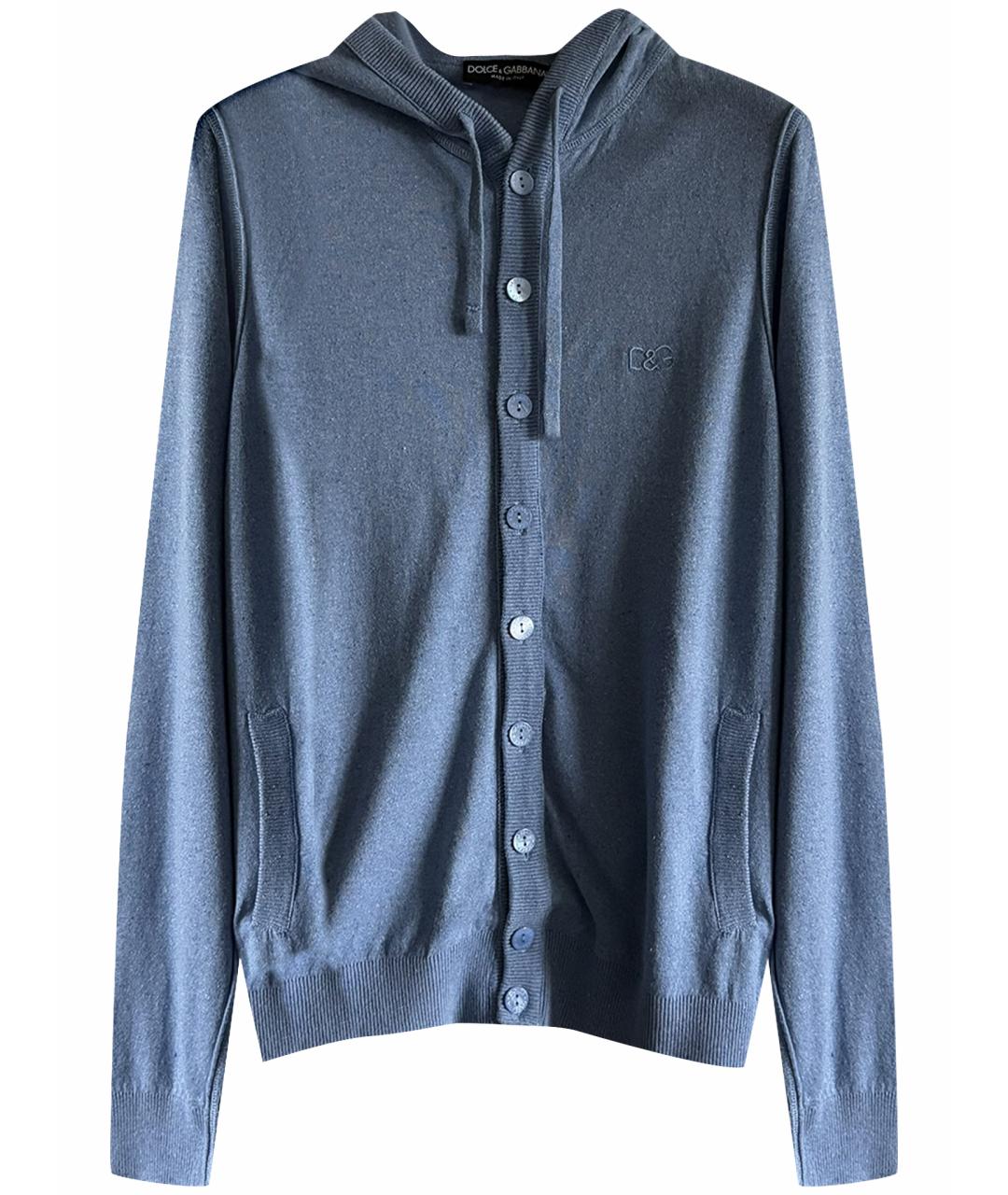 DOLCE&GABBANA Голубой полиамидовый кардиган, фото 1