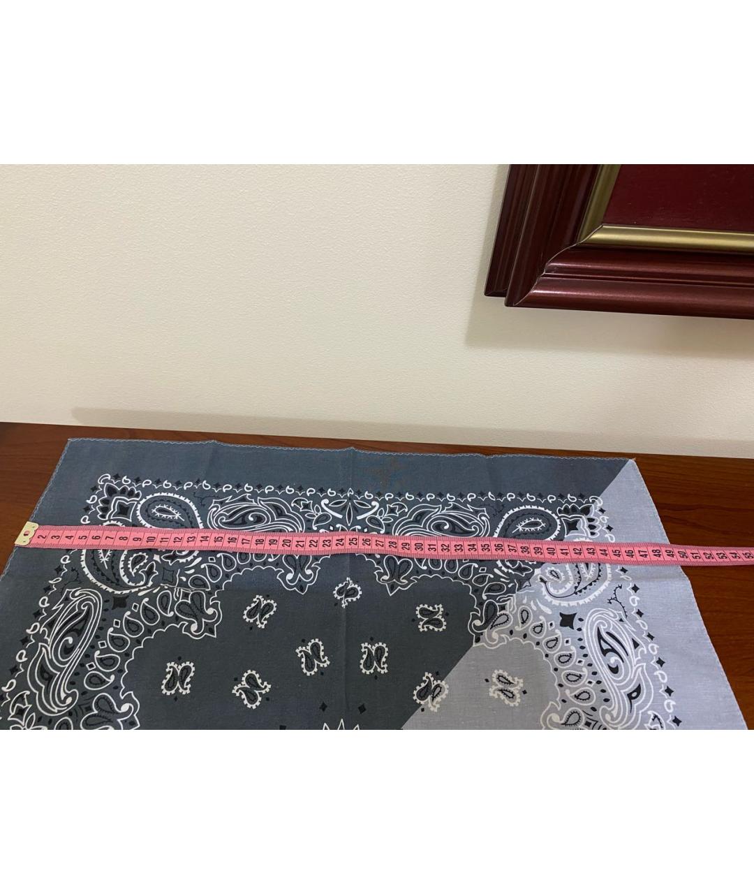 JACOB COHEN Серый хлопковый платок, фото 4